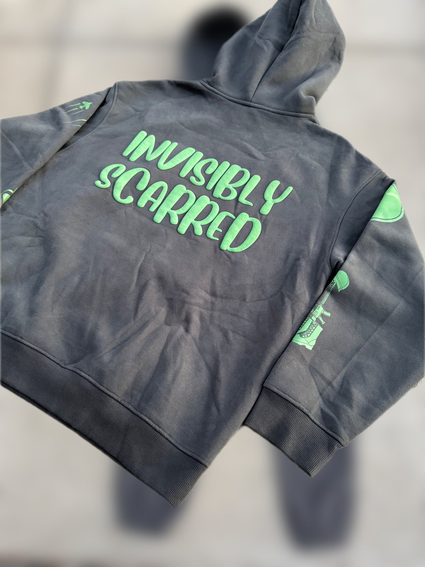 Invisibly Scarred Premium Sweatsuit (Grey)