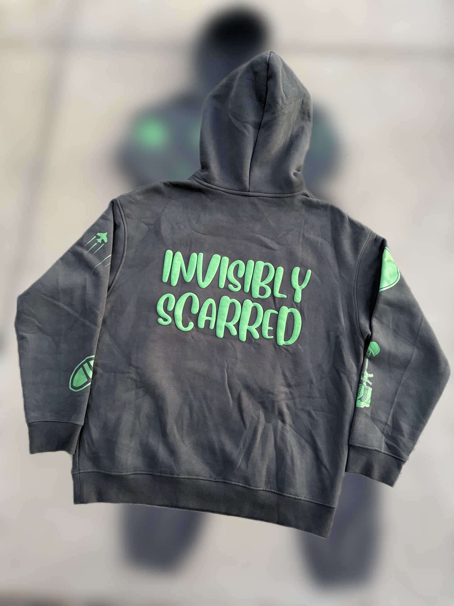 Invisibly Scarred Premium Sweatsuit Black