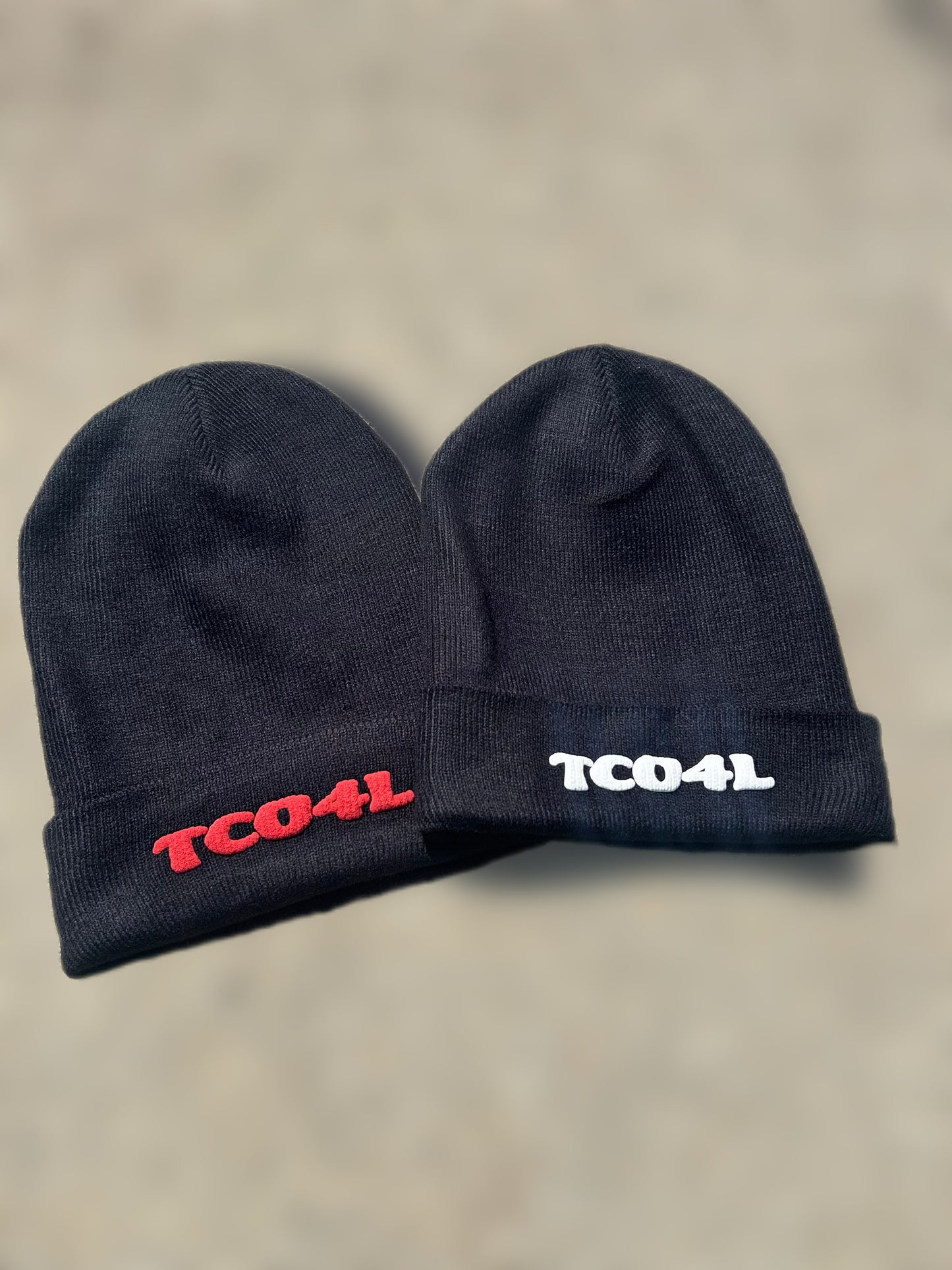 TCO4L Beanie – Limited Edition (Black with White or Red Lettering)
