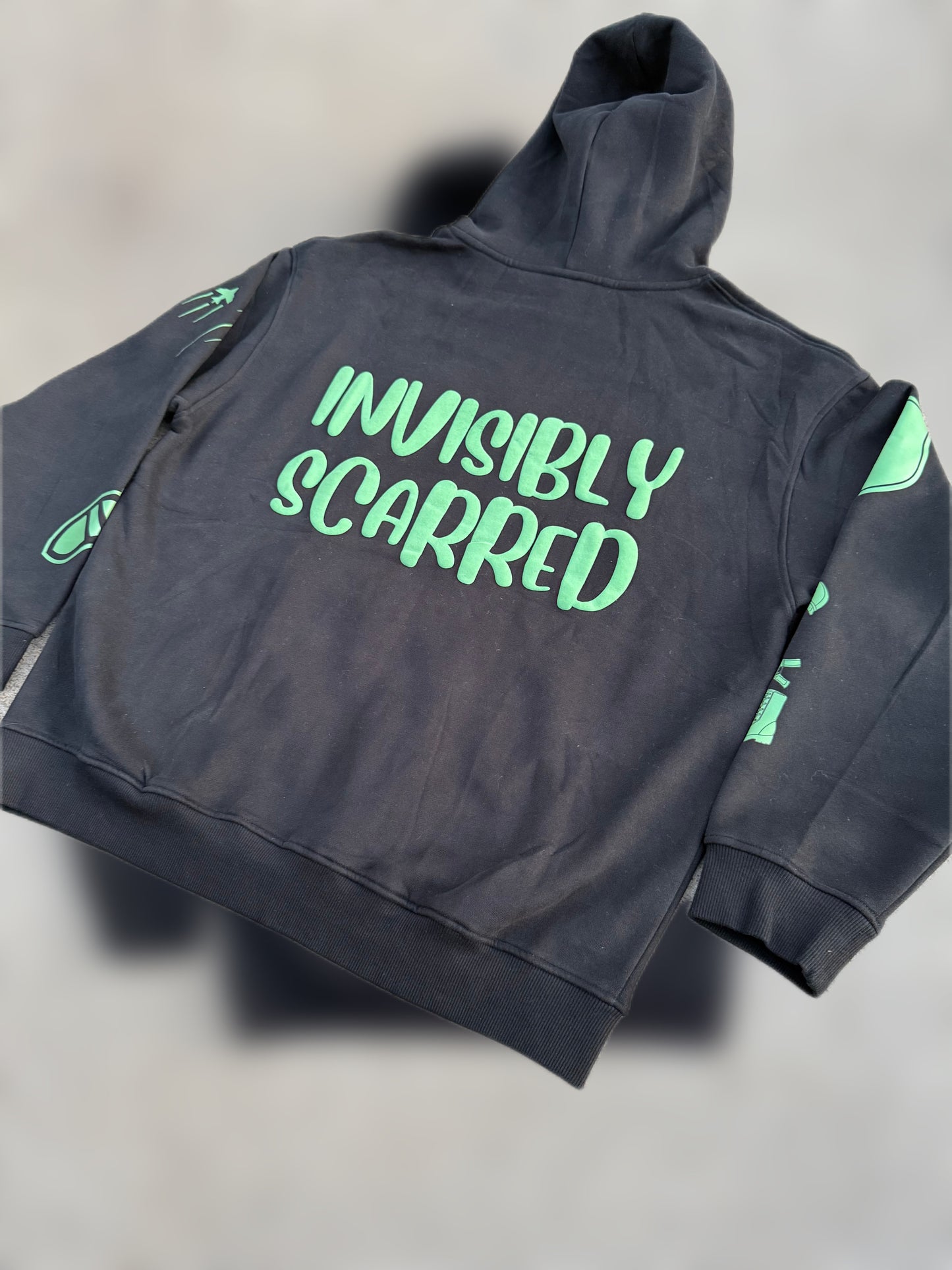 Invisibly Scarred Premium Sweatsuit Black