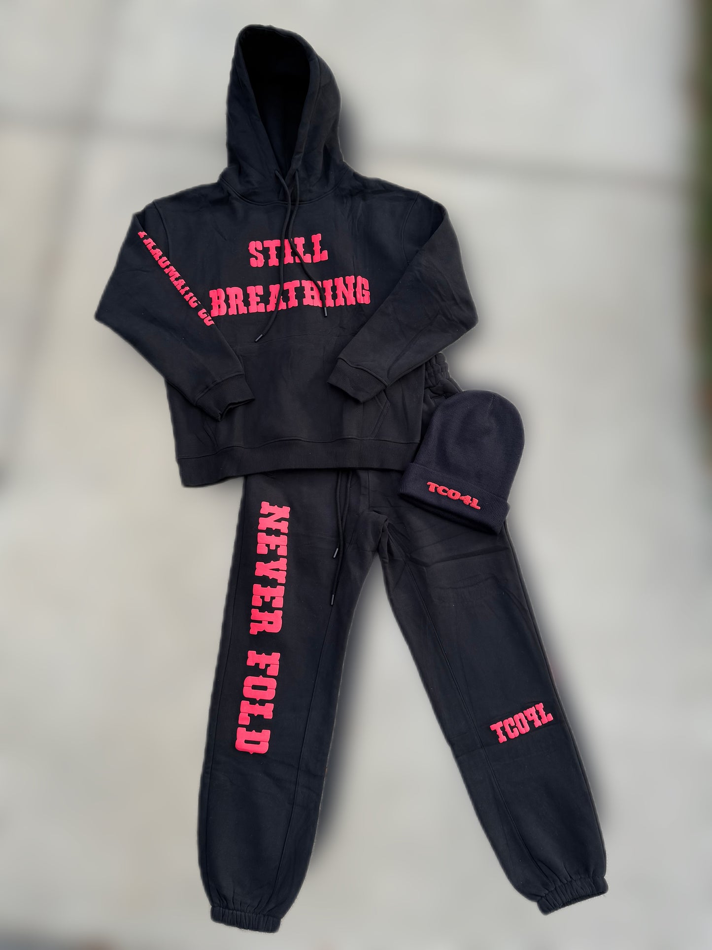 Forever Hungry x Traumatic Co™ Puff Print Sweatsuit