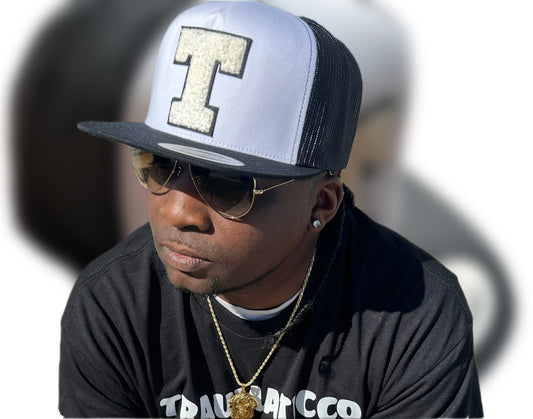 T Logo Snapback Trucker Hat