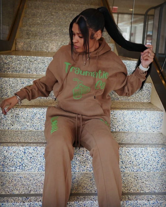 Invisibly Scarred Premium Sweatsuit (Brown)