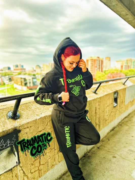 Invisibly Scarred Premium Sweatsuit Black