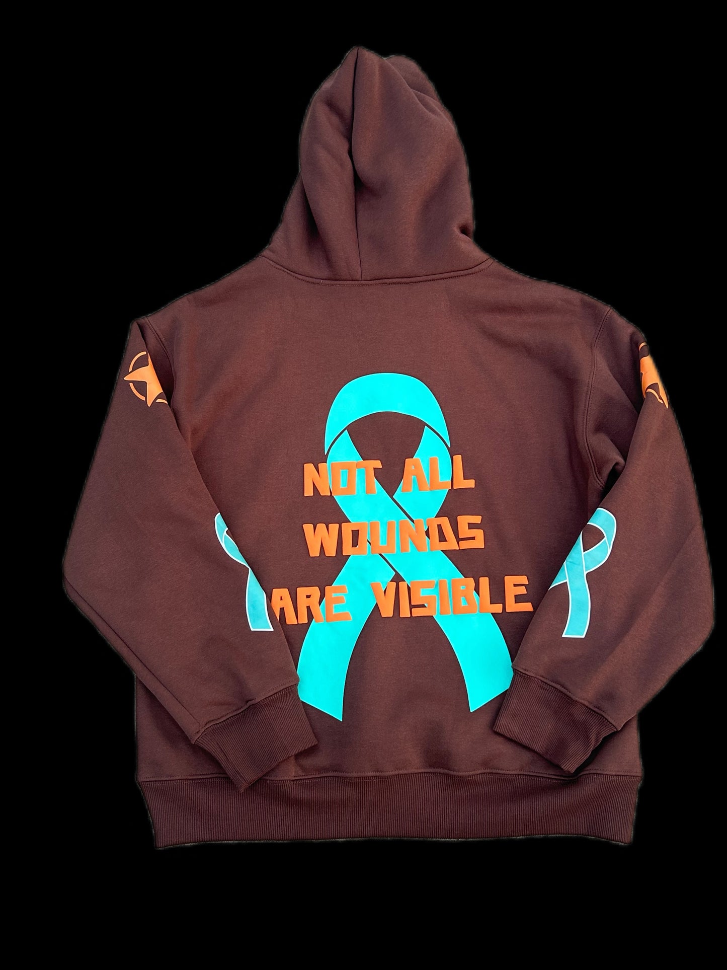 Not All Wounds Are Visible Premium Brown Hoodie