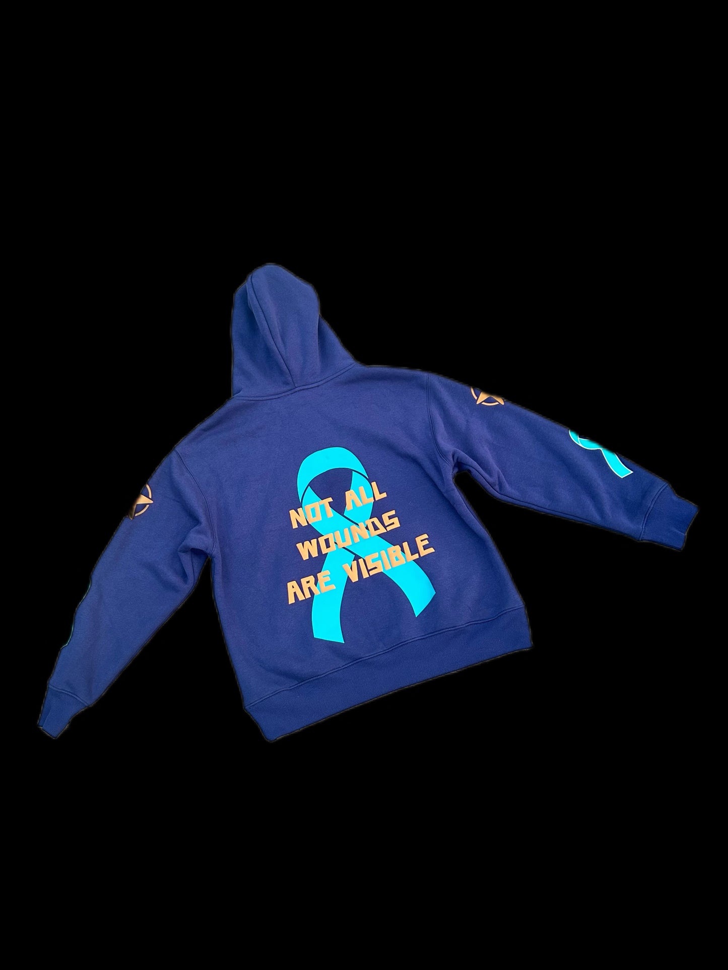 Not All Wounds Are Visible Premium Blue Hoodie