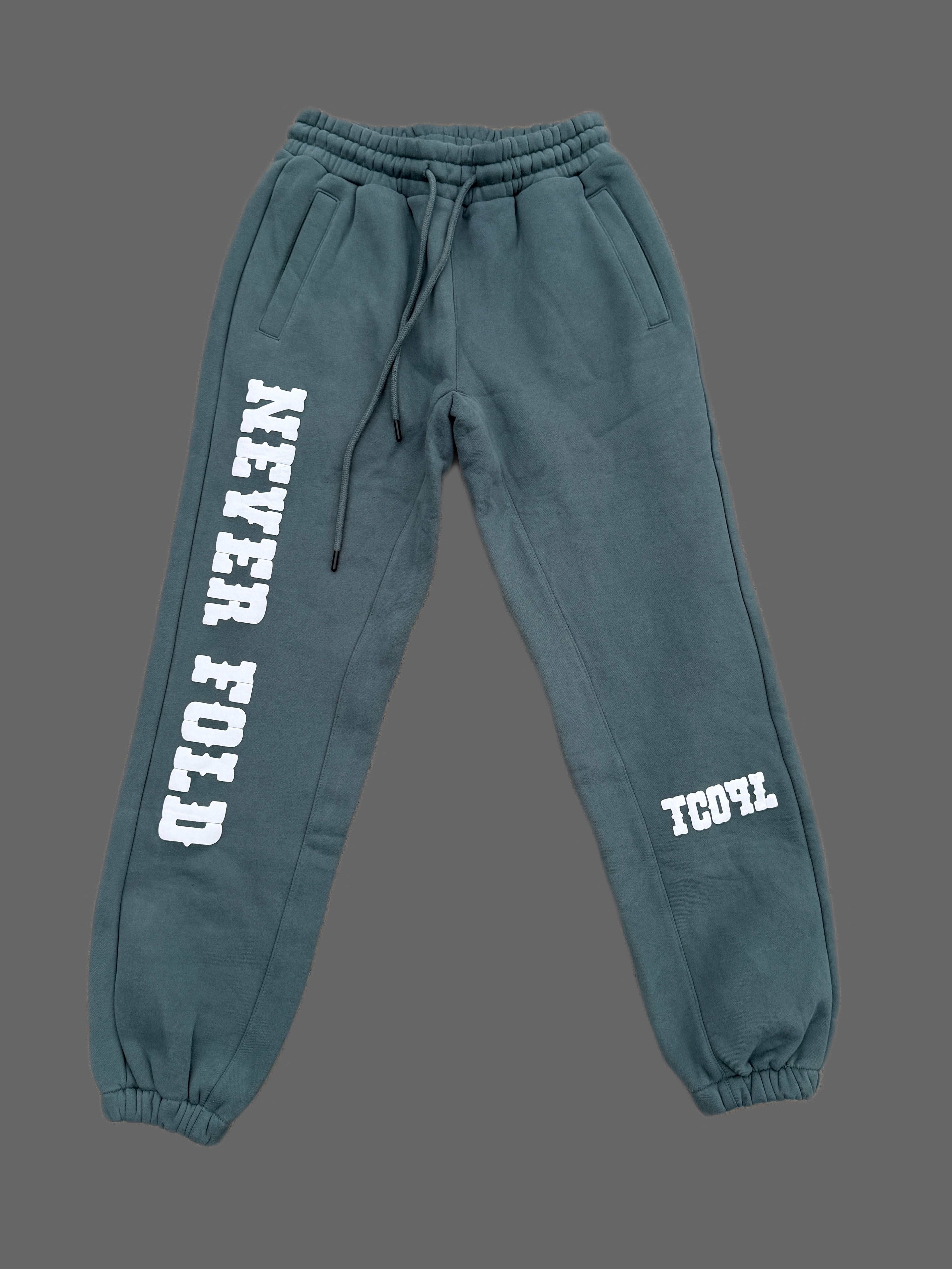 Premium Cotton Fleece Joggers — Never Fold™