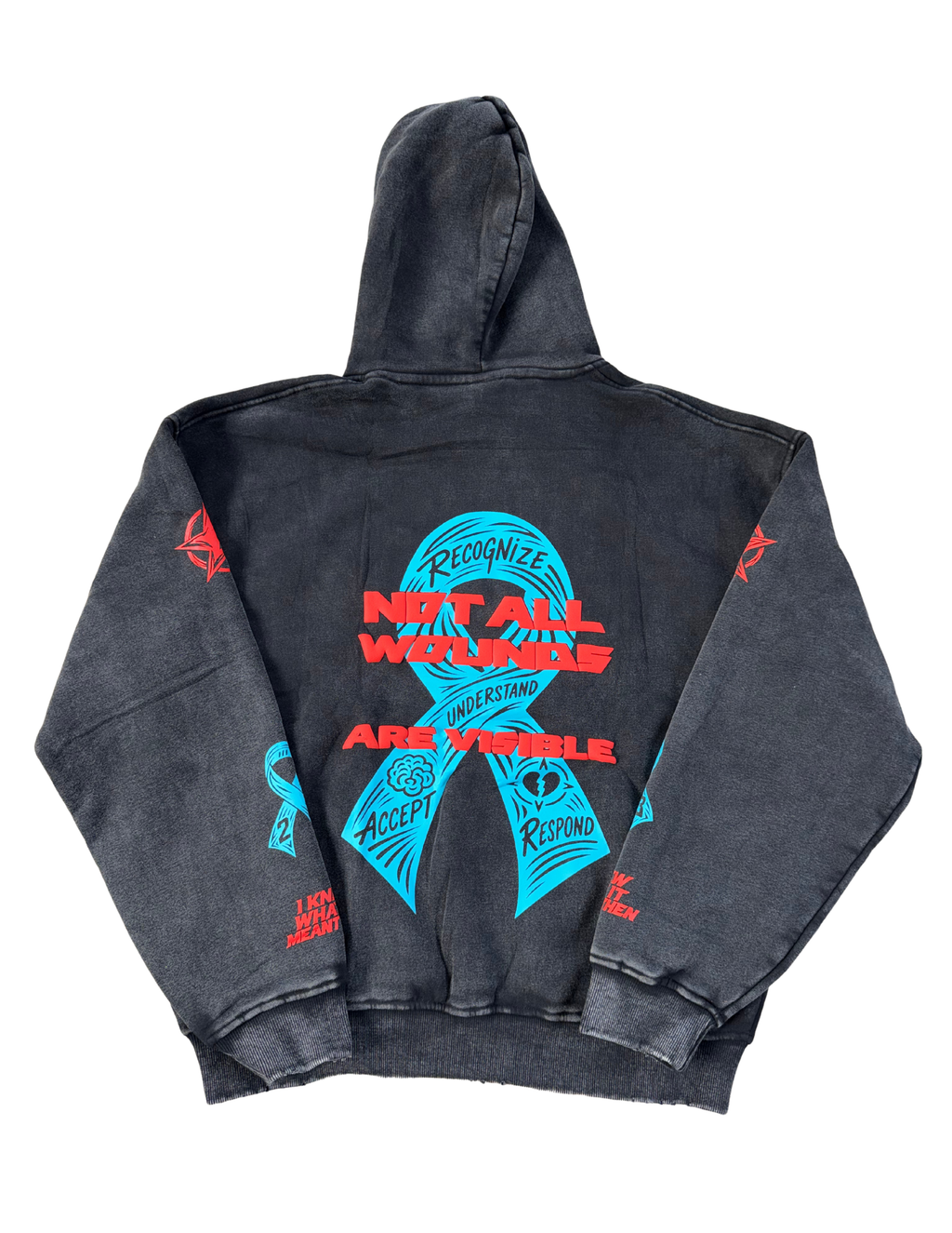 NOT ALL WOUNDS ARE VISIBLE — 3 Year Anniversary Hoodie