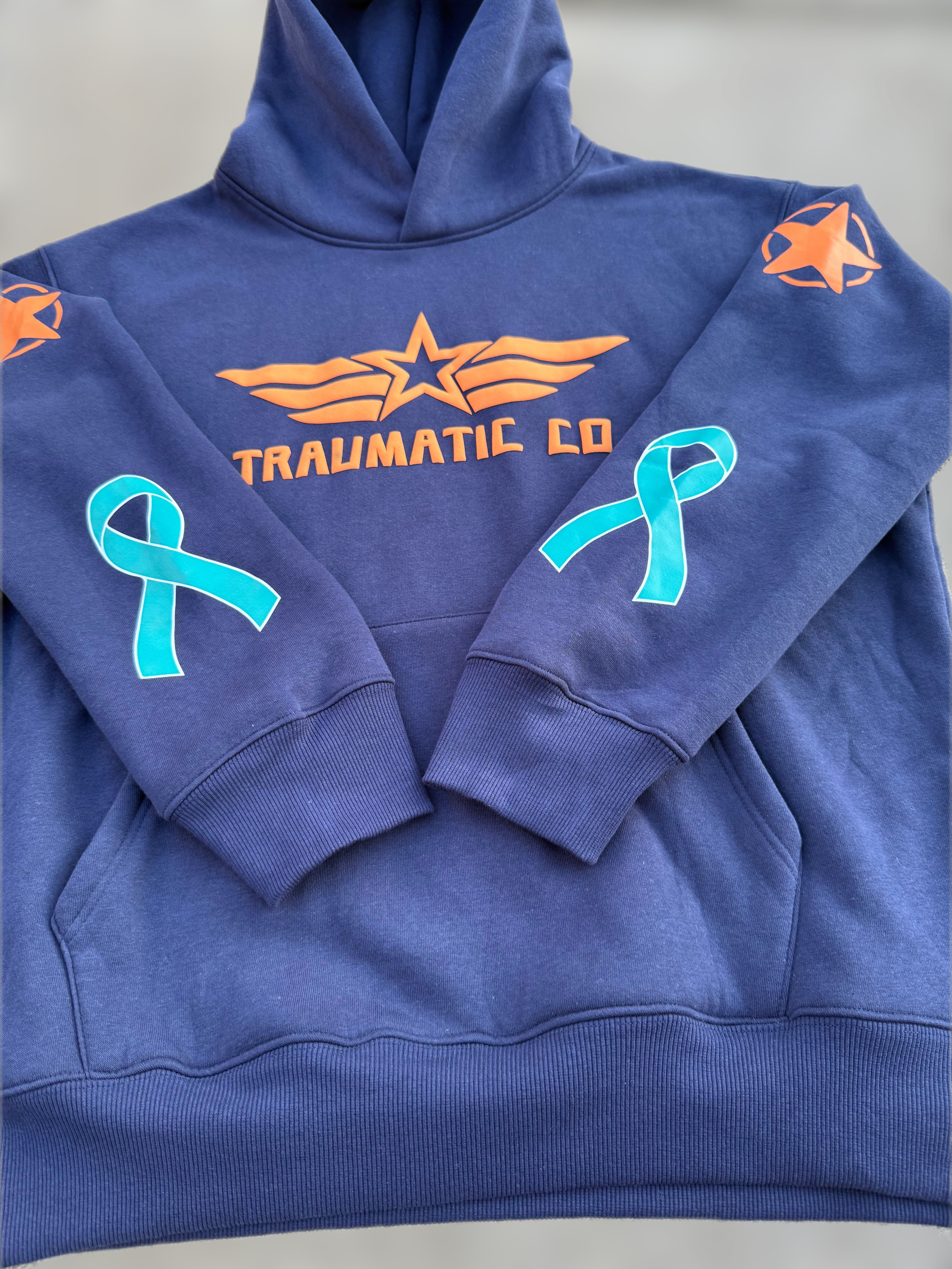 Not All Wounds Are Visible Premium Blue Hoodie