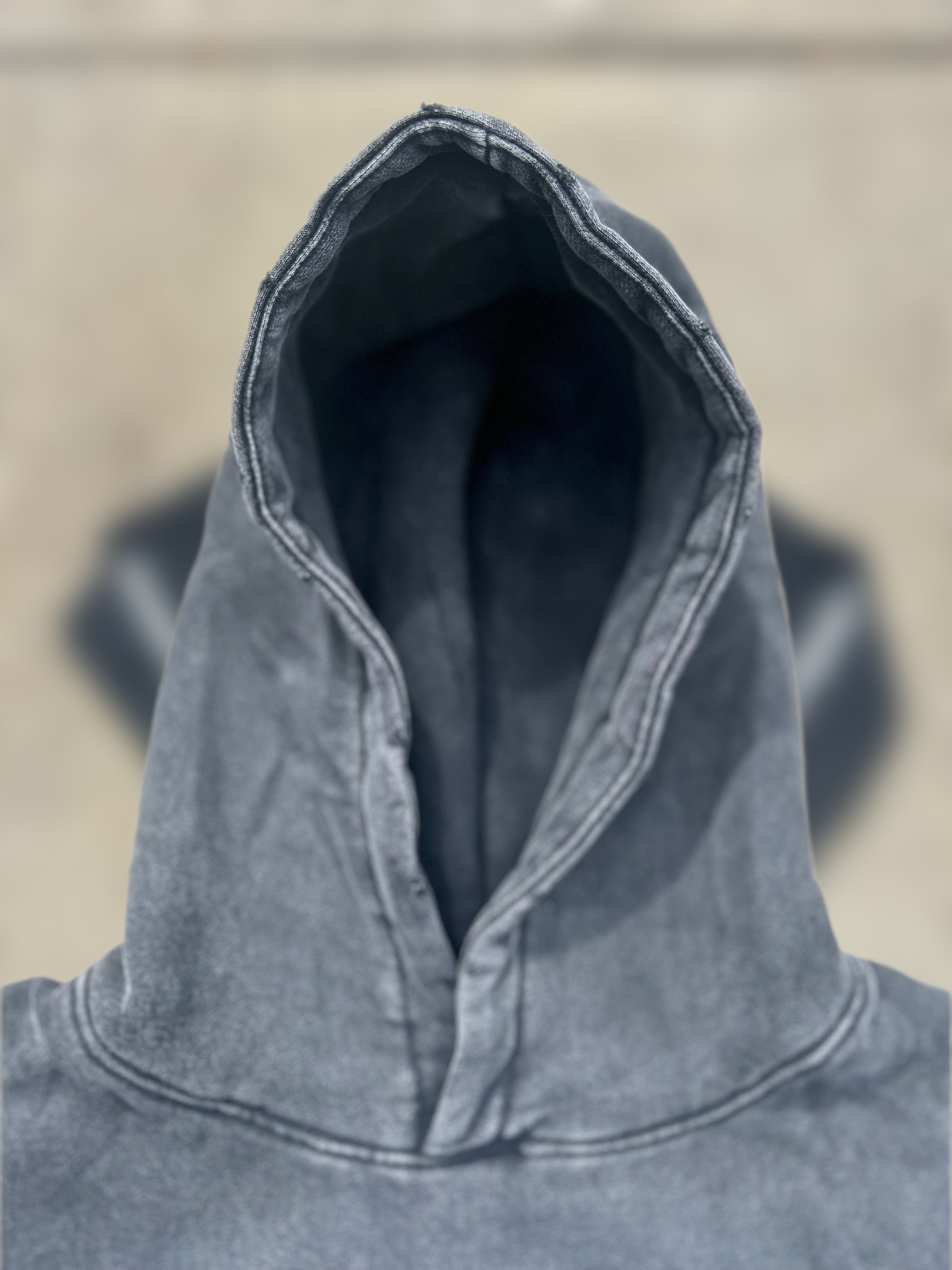 Yesterday Tried, Today Survived - Oversized Acid Wash Hoodie (Unisex)