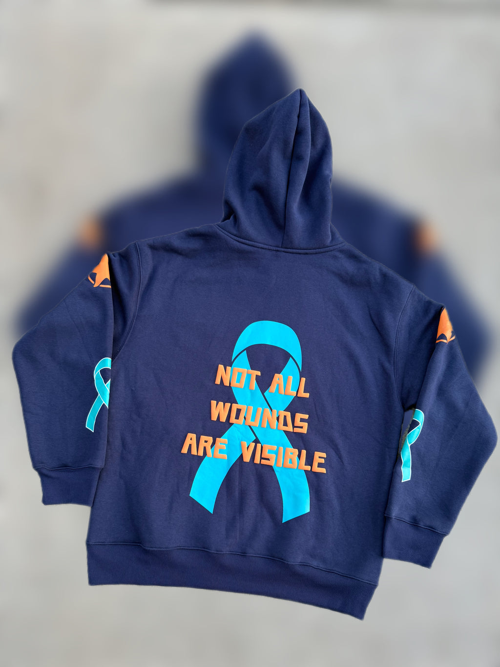 Not All Wounds Are Visible Premium Blue Hoodie