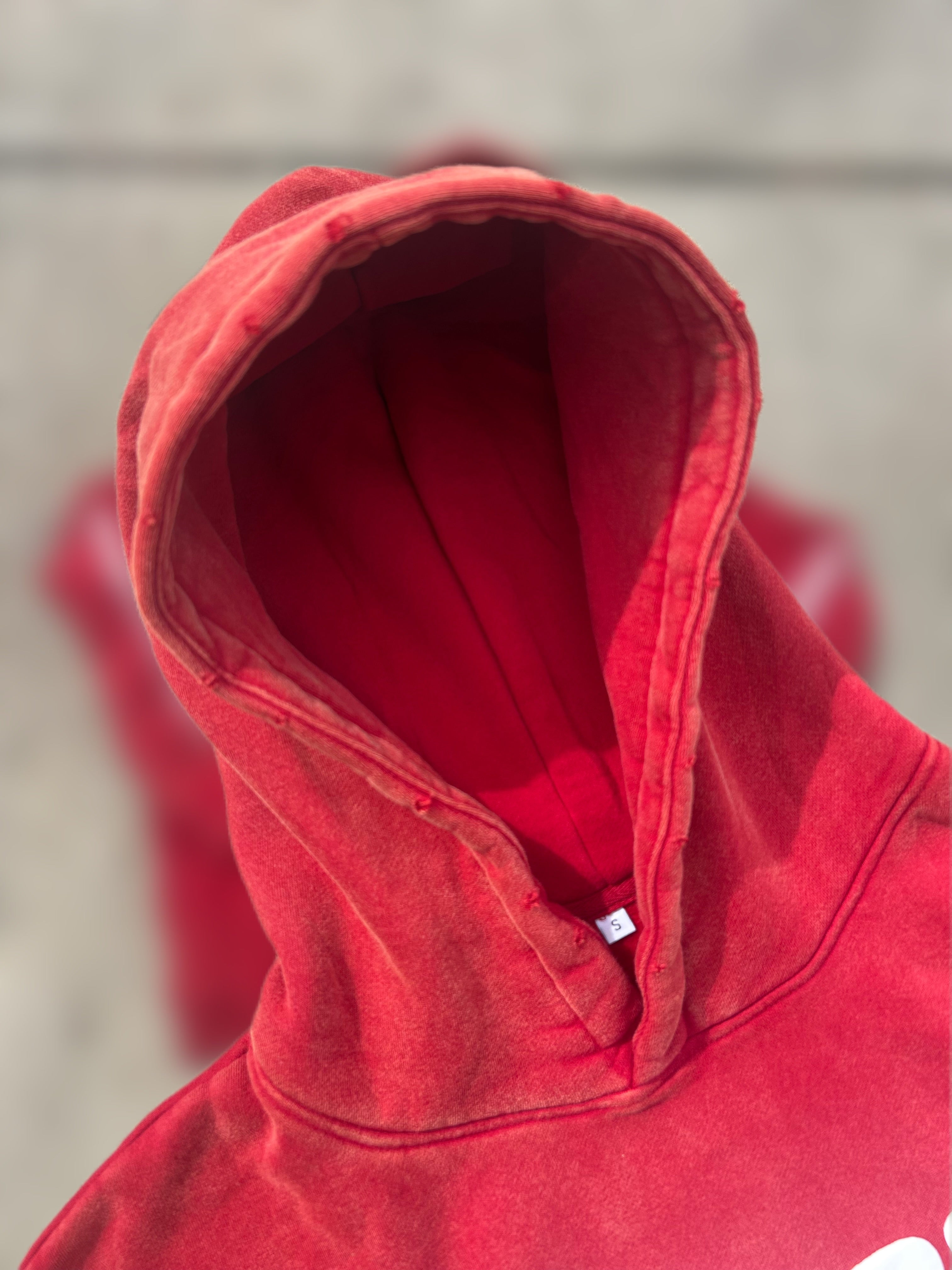 Yesterday Tried, Today Survived - Oversized Acid Wash Hoodie (Unisex)