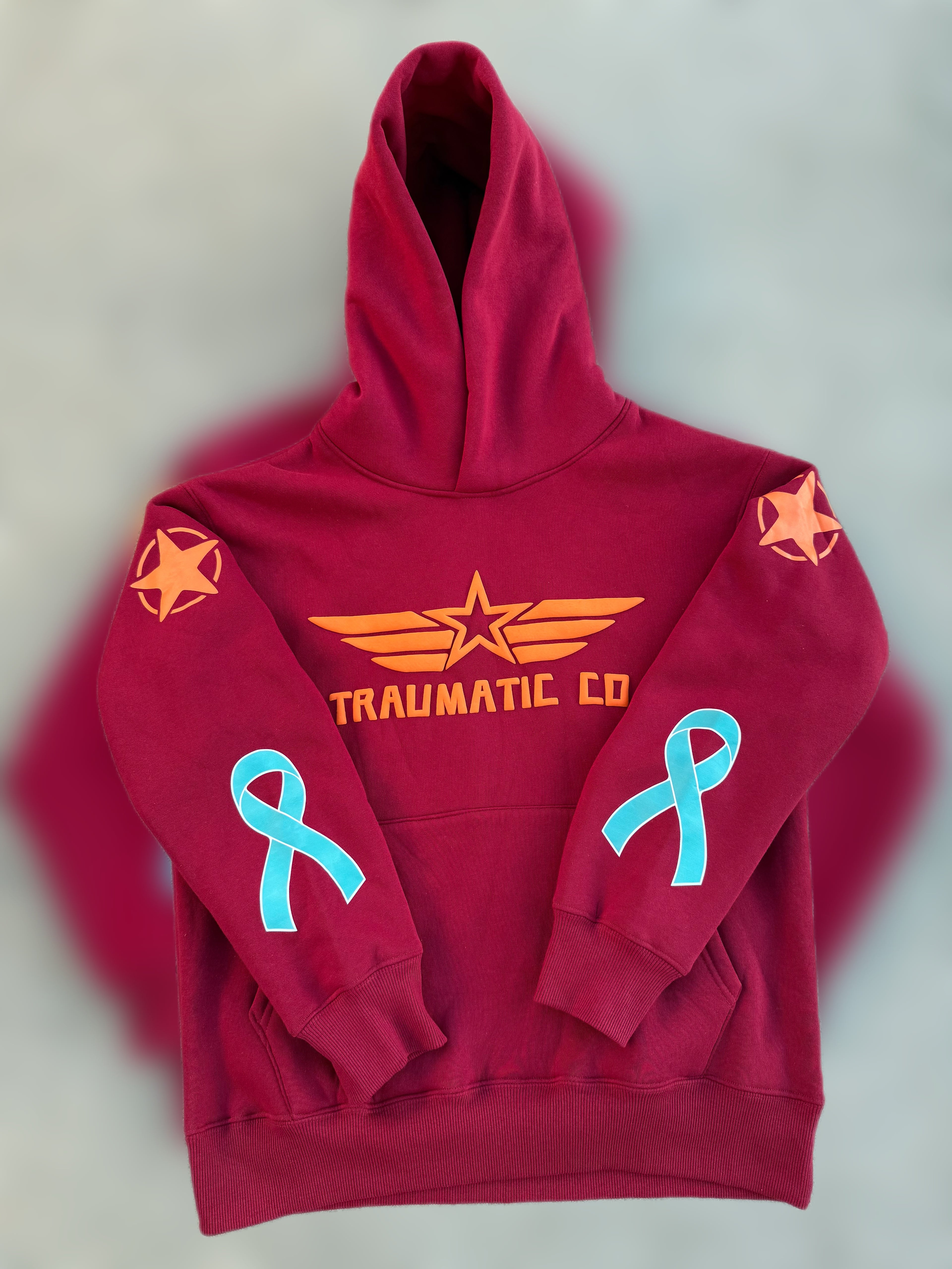 Not All Wounds Are Visible Premium Maroon Hoodie