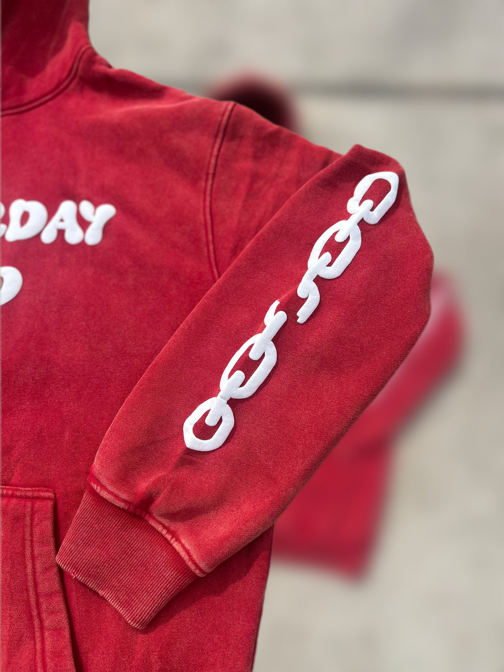 Yesterday Tried, Today Survived - Oversized Acid Wash Hoodie (Unisex)