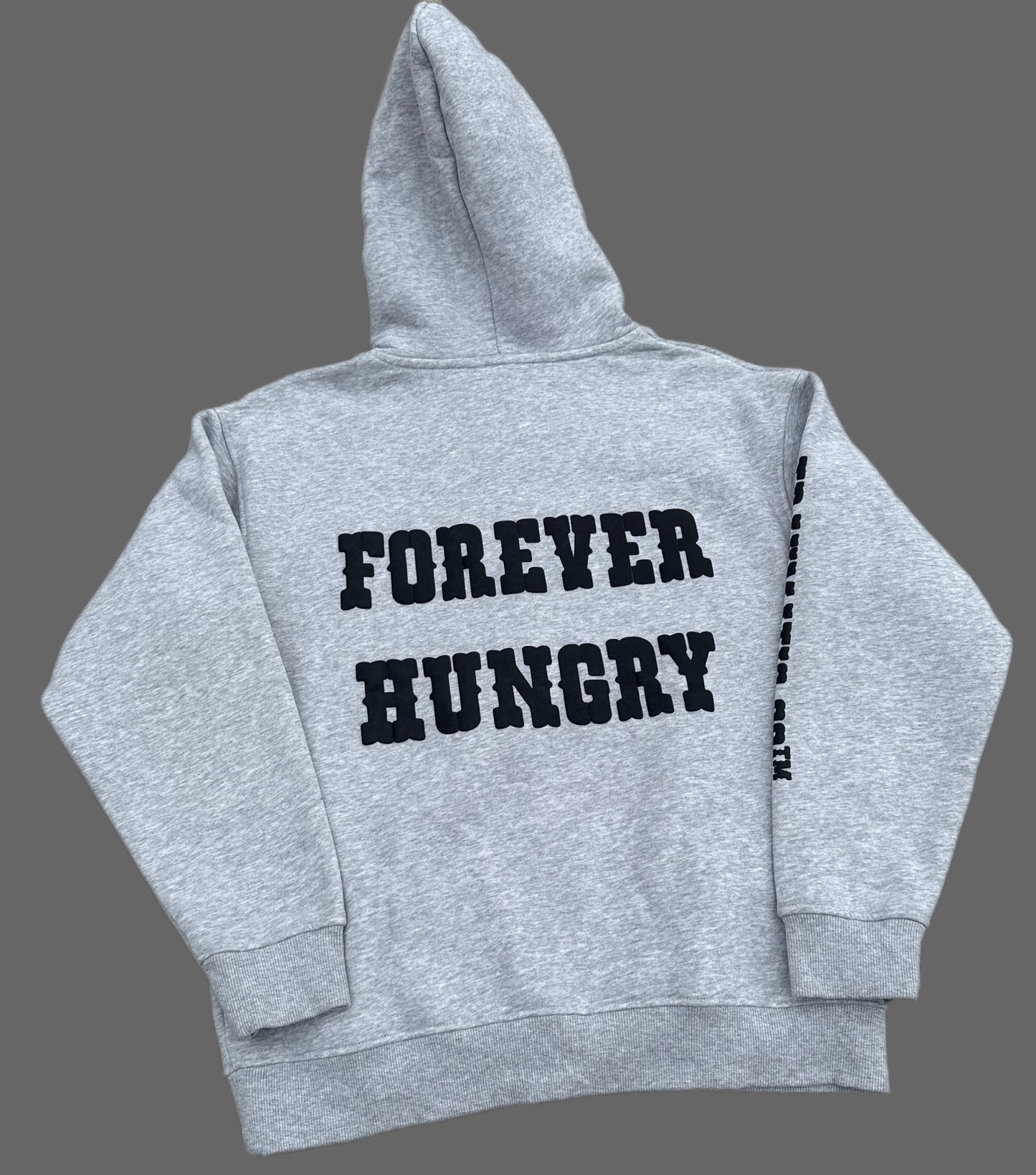 Premium Cotton Fleece Hoodie — Still Breathing / Forever Hungry