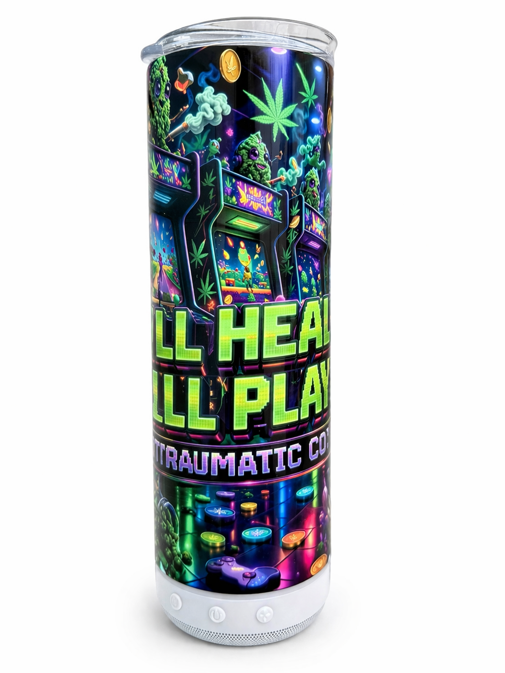 Still Healing Still Playing Bluetooth Tumbler | Traumatic Co™