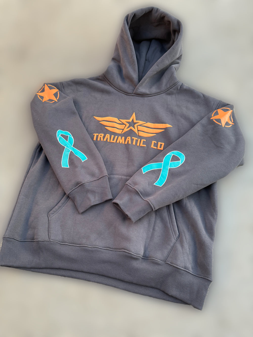 Not All Wounds Are Visible Premium Grey Hoodie