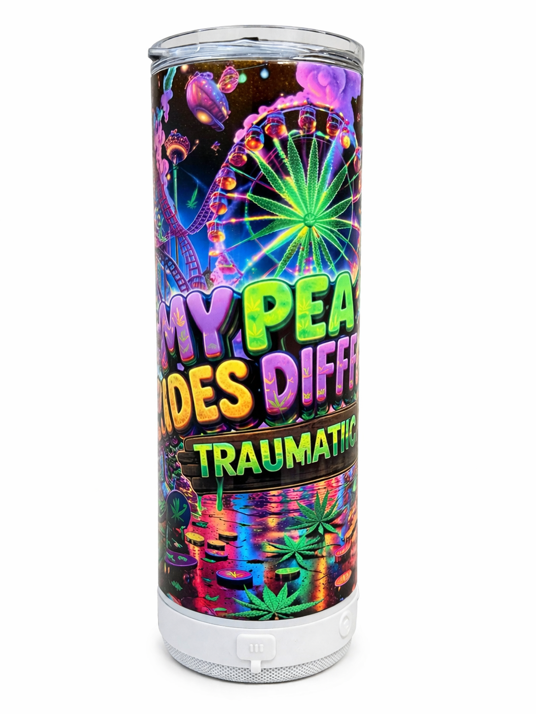 My Peace Rides Different Bluetooth Healing Tumbler | Traumatic Co™