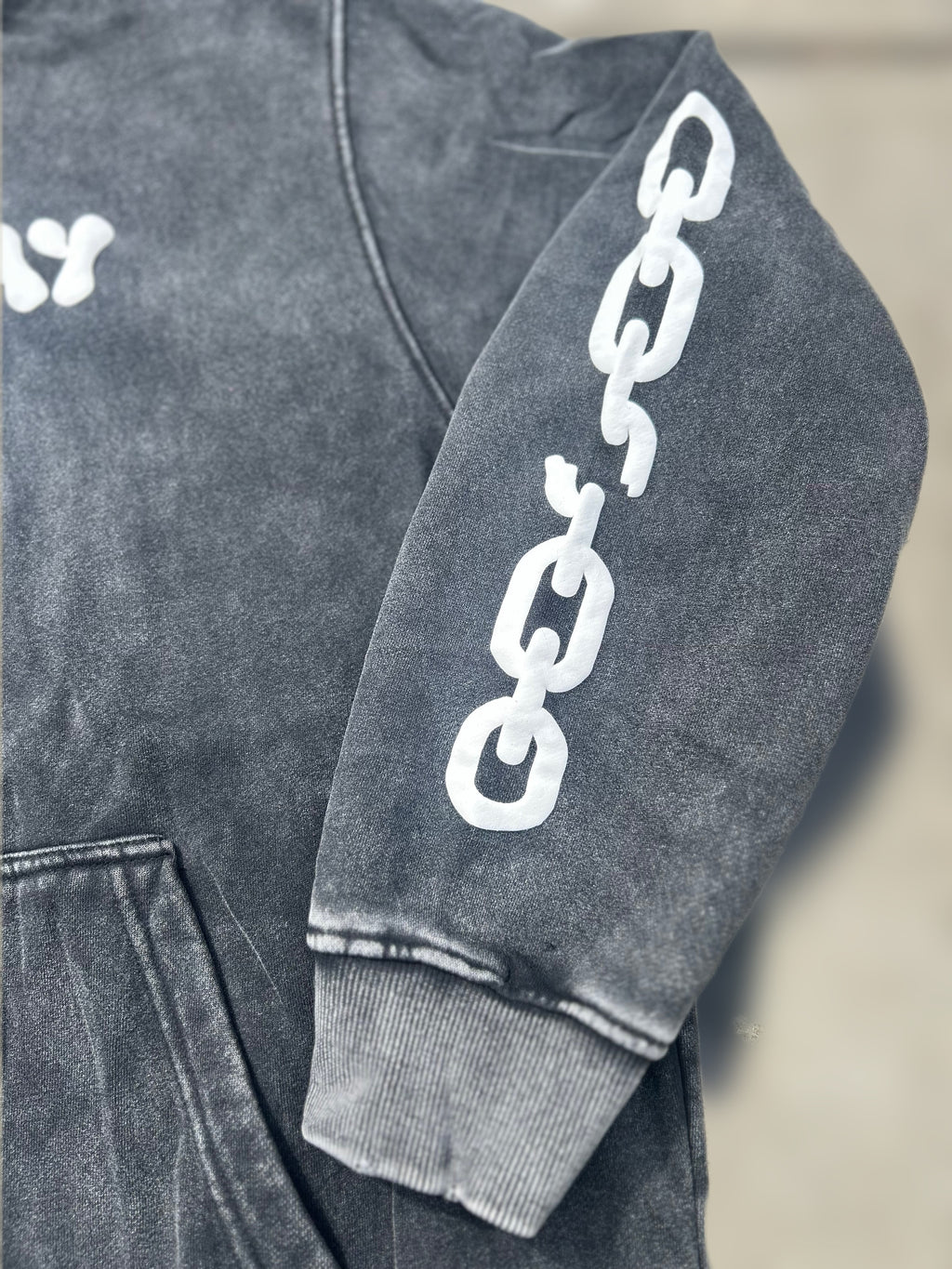 Yesterday Tried, Today Survived - Oversized Acid Wash Hoodie (Unisex)