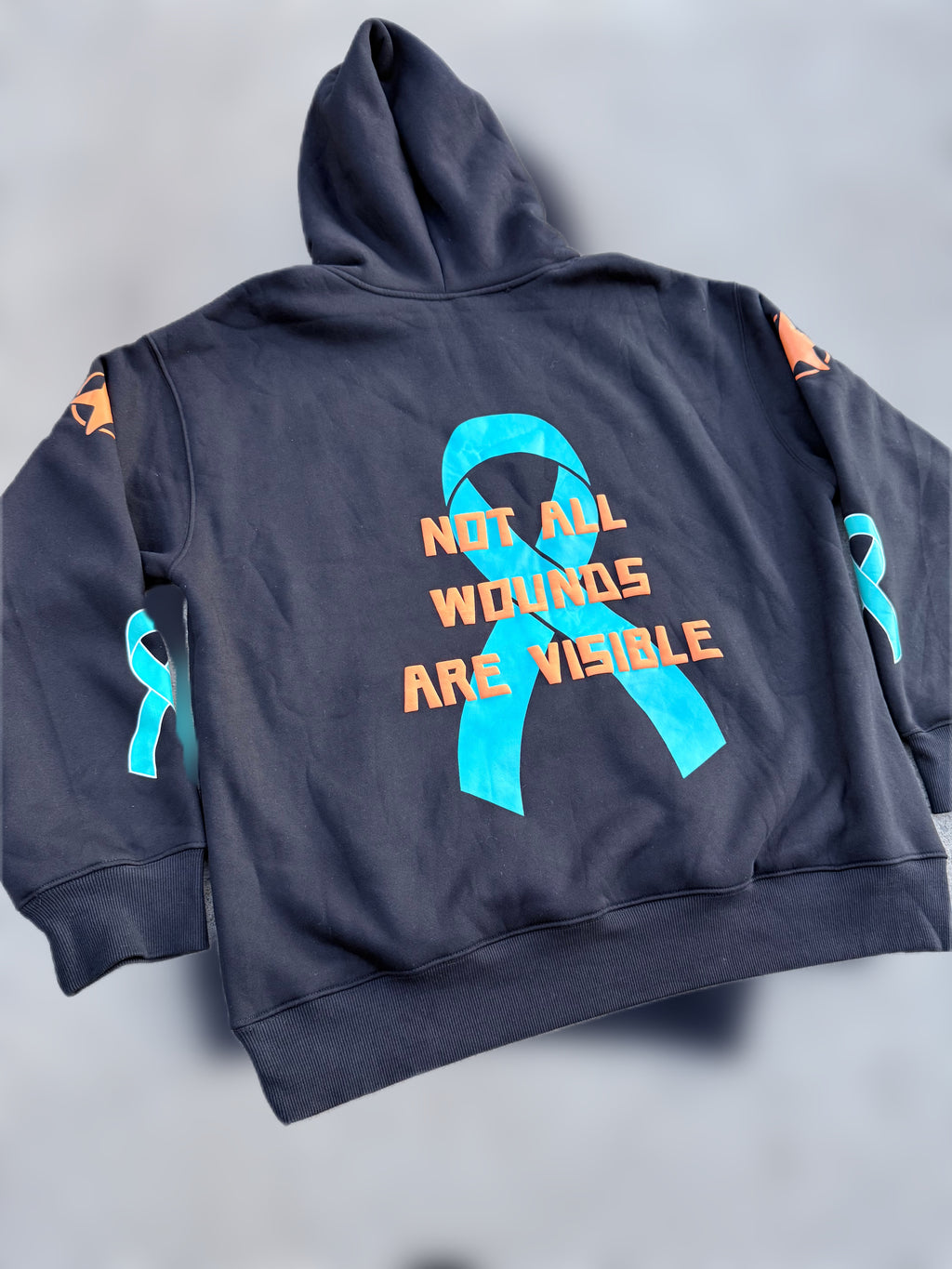 Not All Wounds Are Visible Premium Black Hoodie