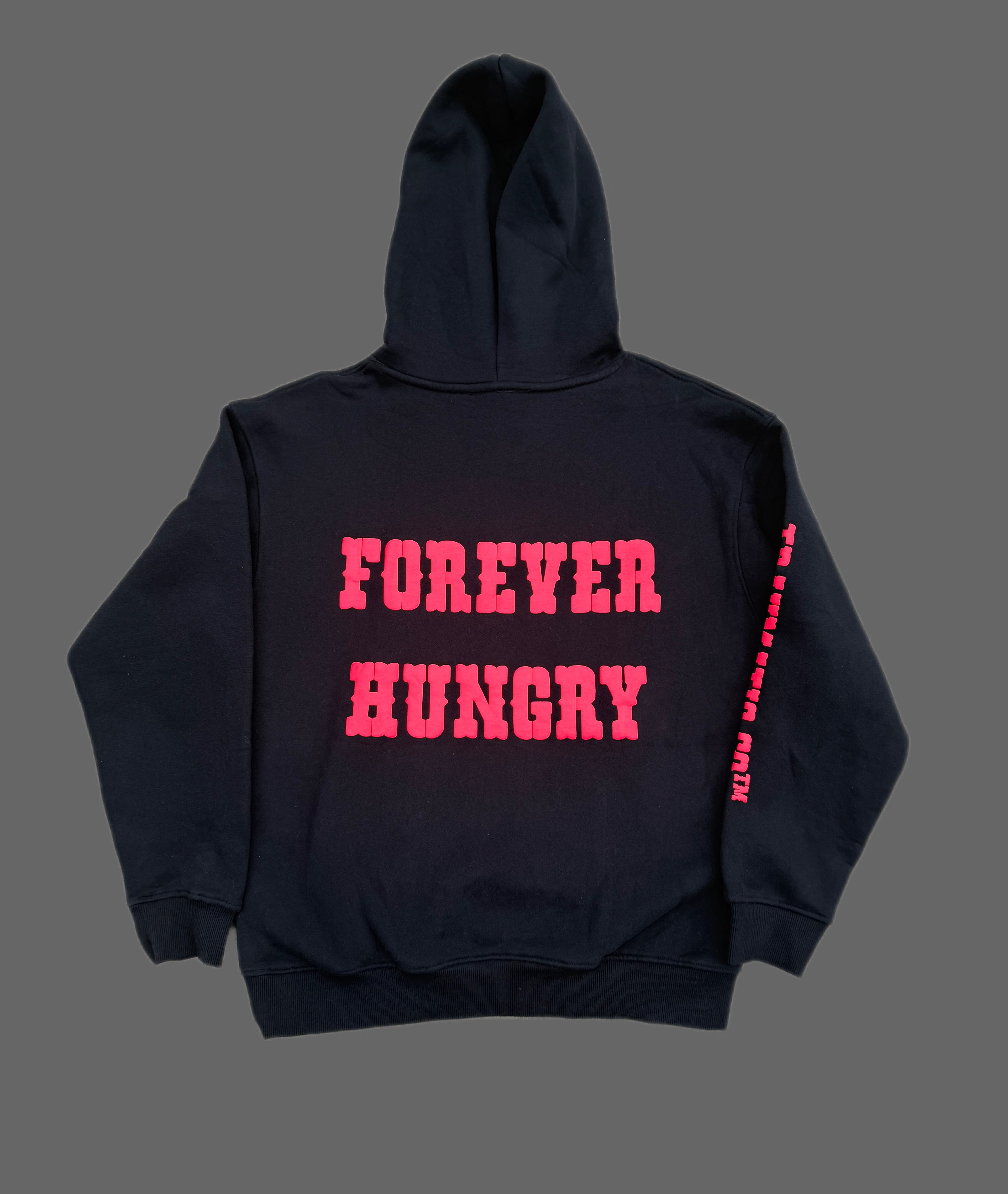 Premium Cotton Fleece Hoodie — Still Breathing / Forever Hungry