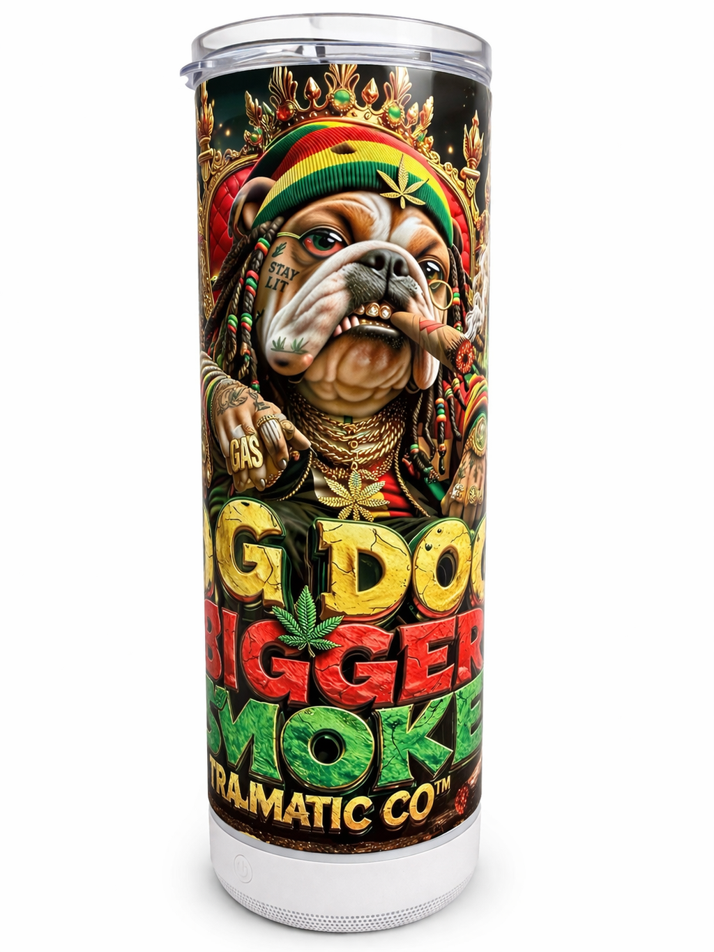 Big Dog Bigger Smoke Bluetooth Tumbler | Traumatic Co™