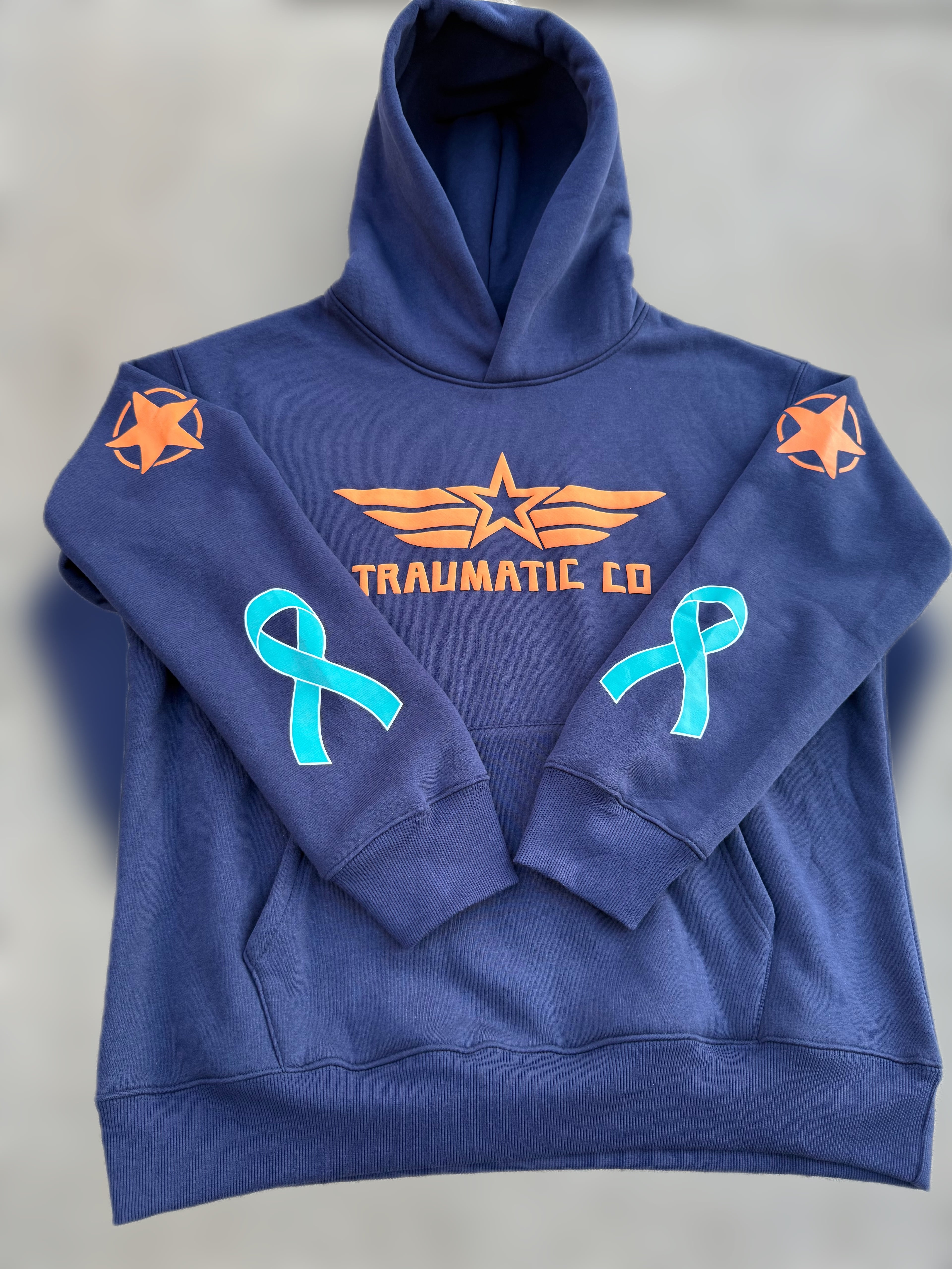 Not All Wounds Are Visible Premium Blue Hoodie