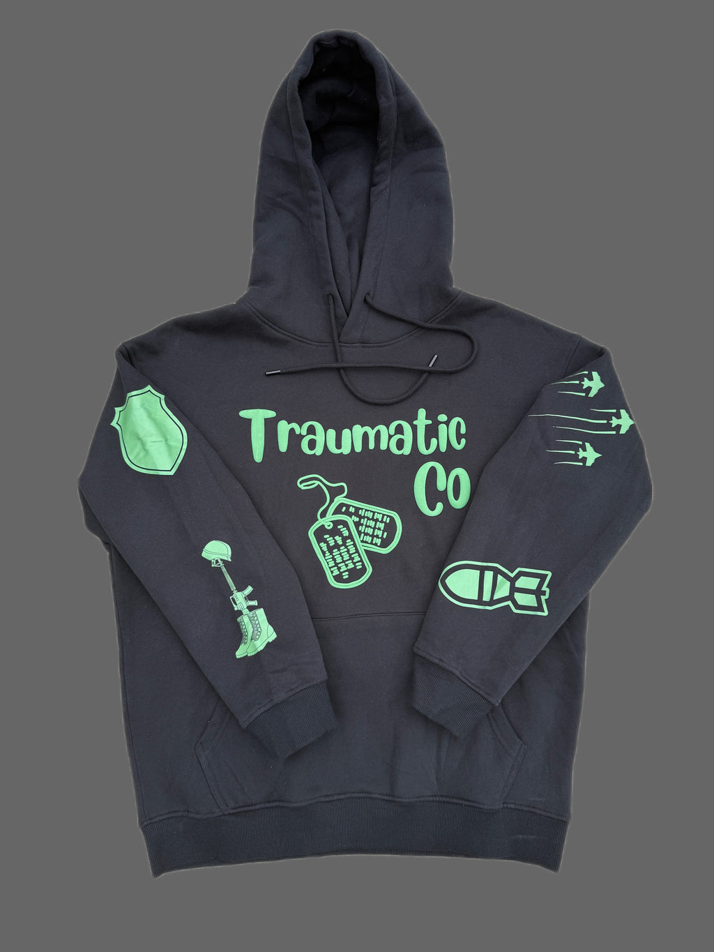 Premium Cotton Fleece Hoodie — Invisibly Scarred