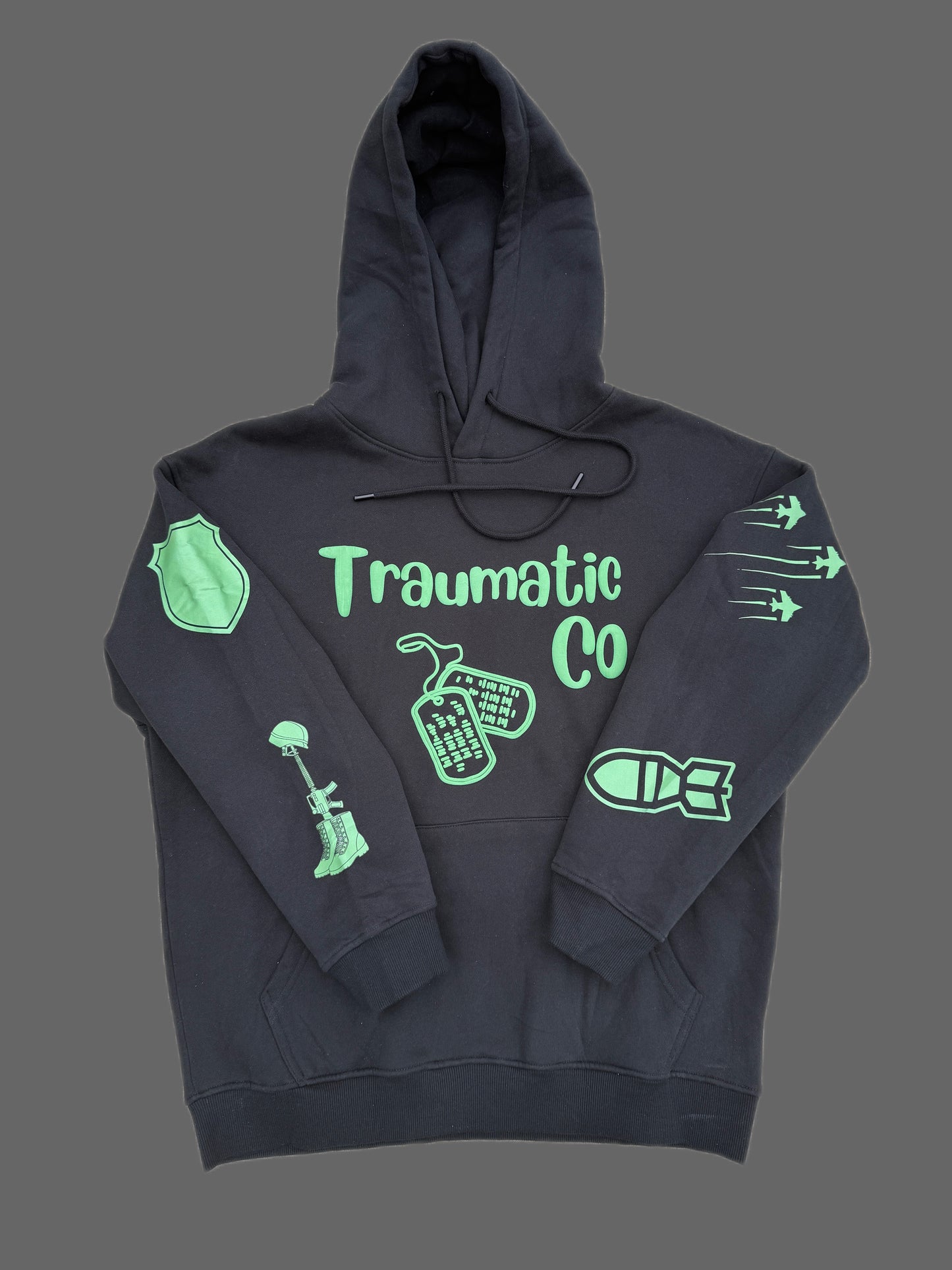 Premium Cotton Fleece Hoodie — Invisibly Scarred