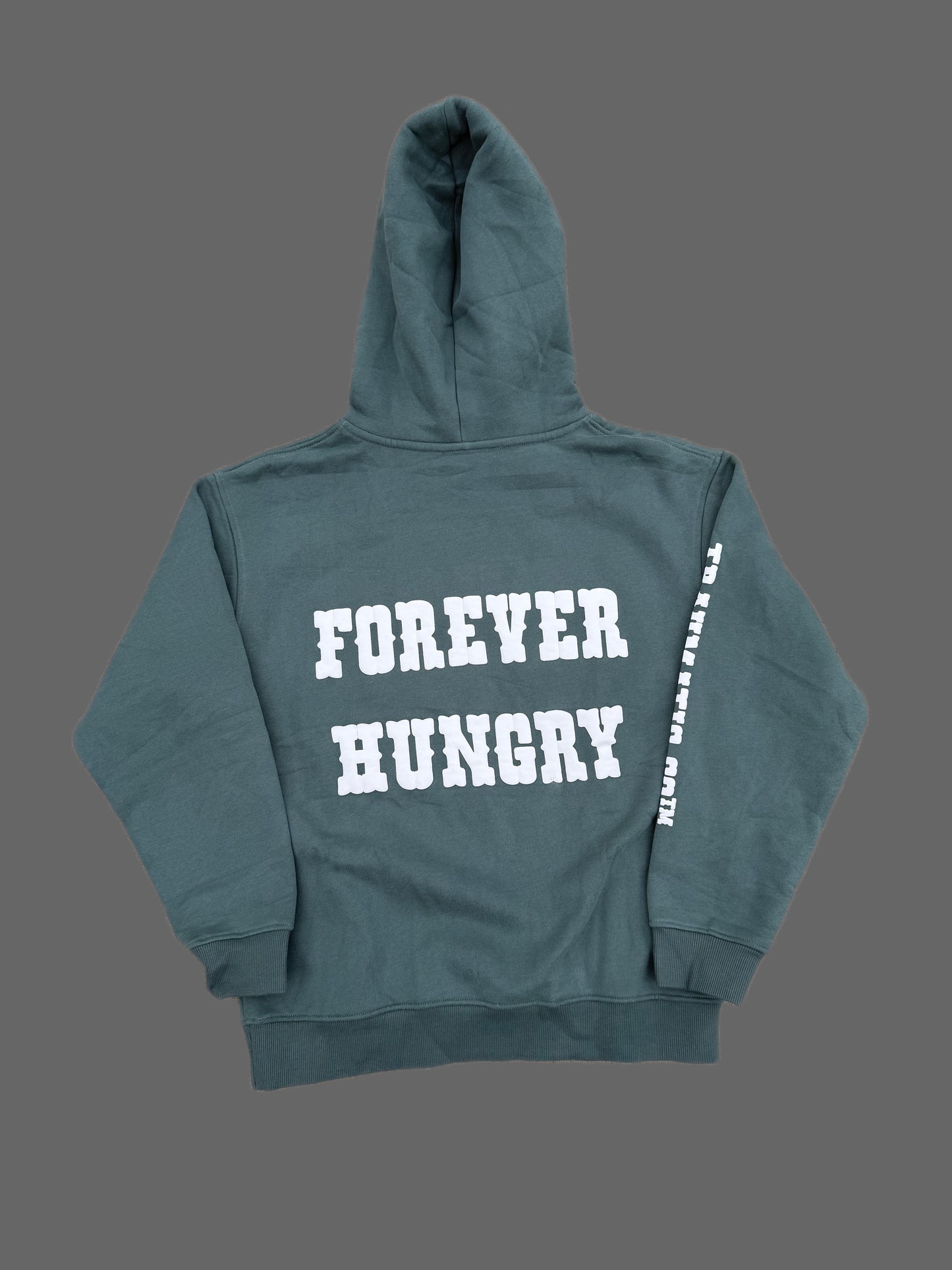 Premium Cotton Fleece Hoodie — Still Breathing / Forever Hungry