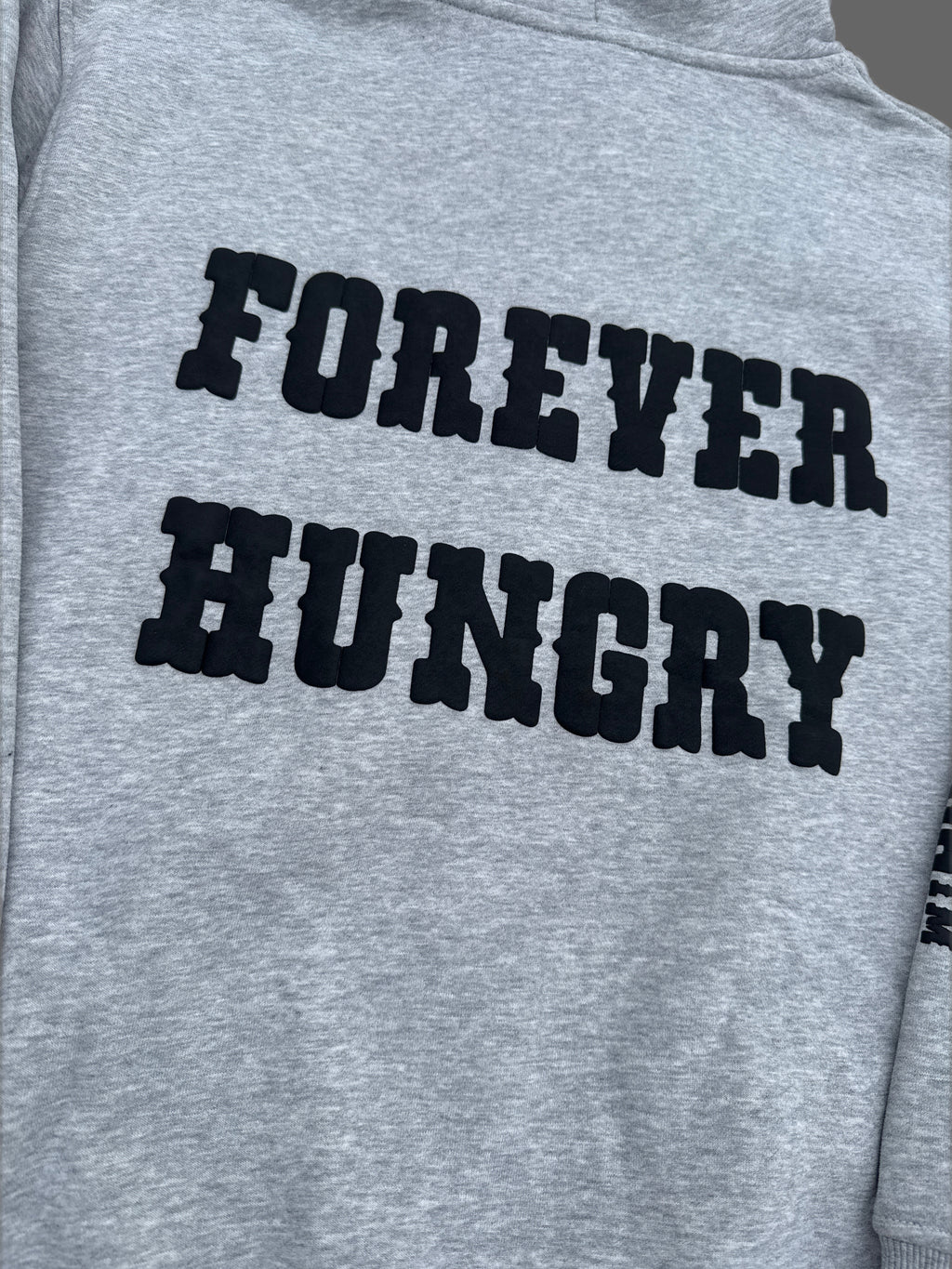 Premium Cotton Fleece Hoodie — Still Breathing / Forever Hungry