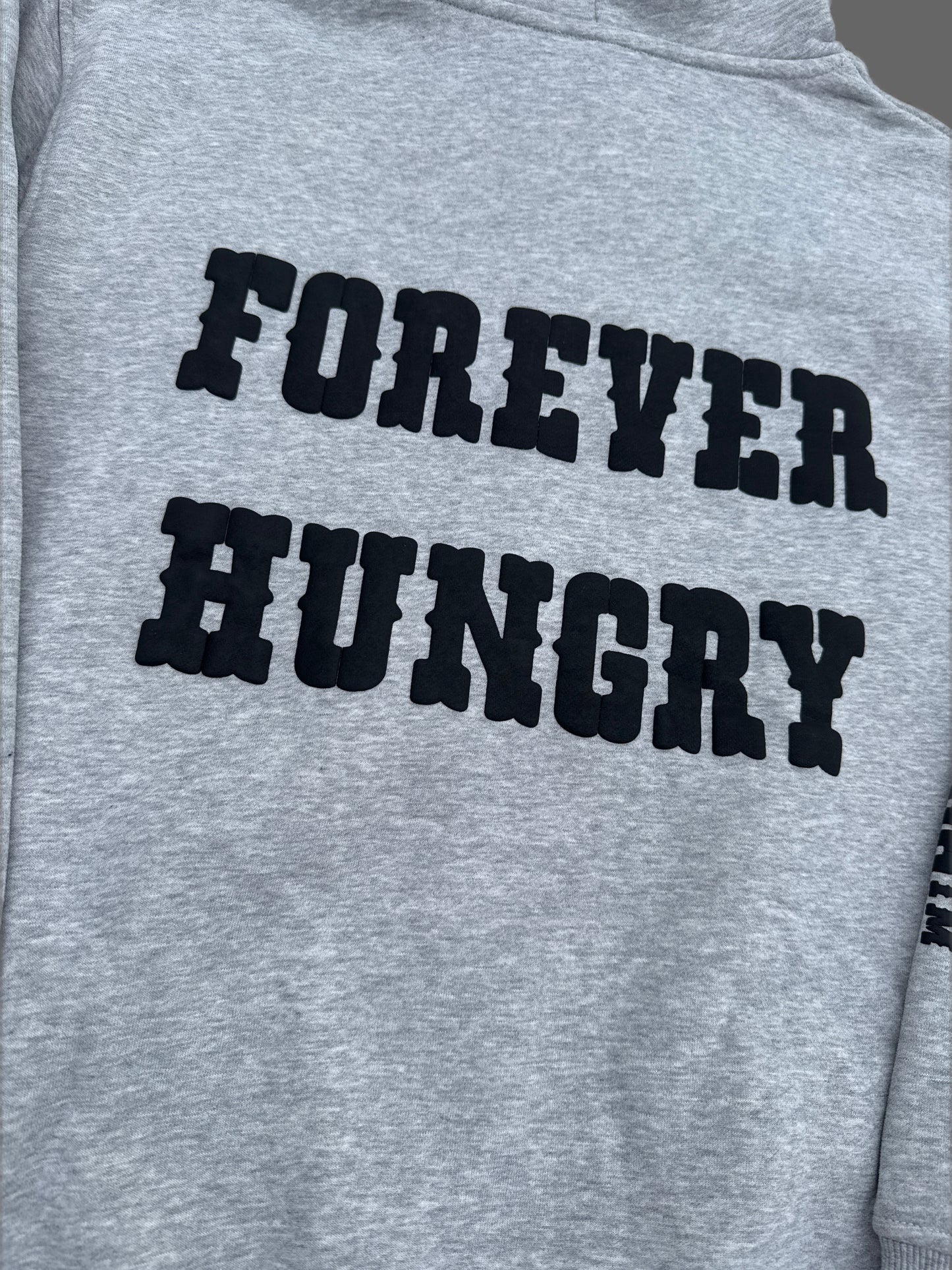Premium Cotton Fleece Hoodie — Still Breathing / Forever Hungry