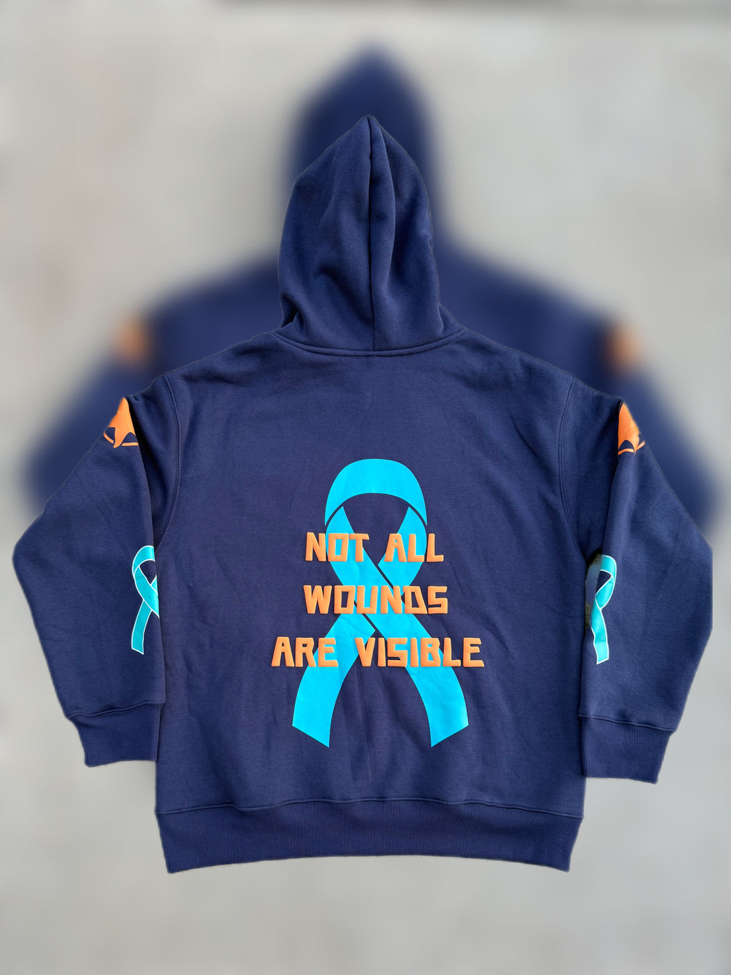 Not All Wounds Are Visible Premium Blue Hoodie