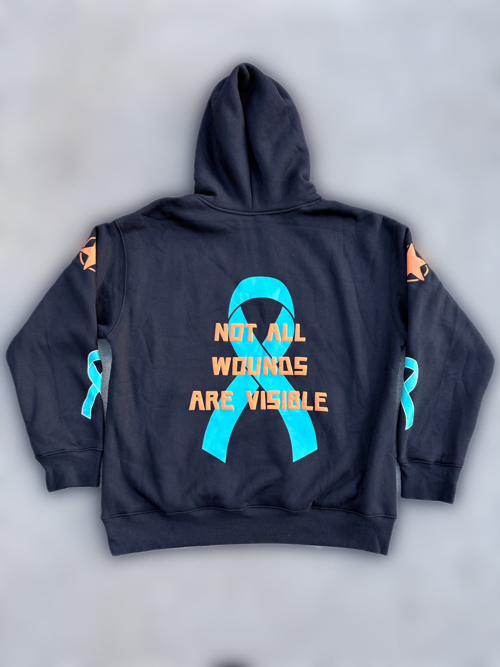 Not All Wounds Are Visible Premium Black Hoodie