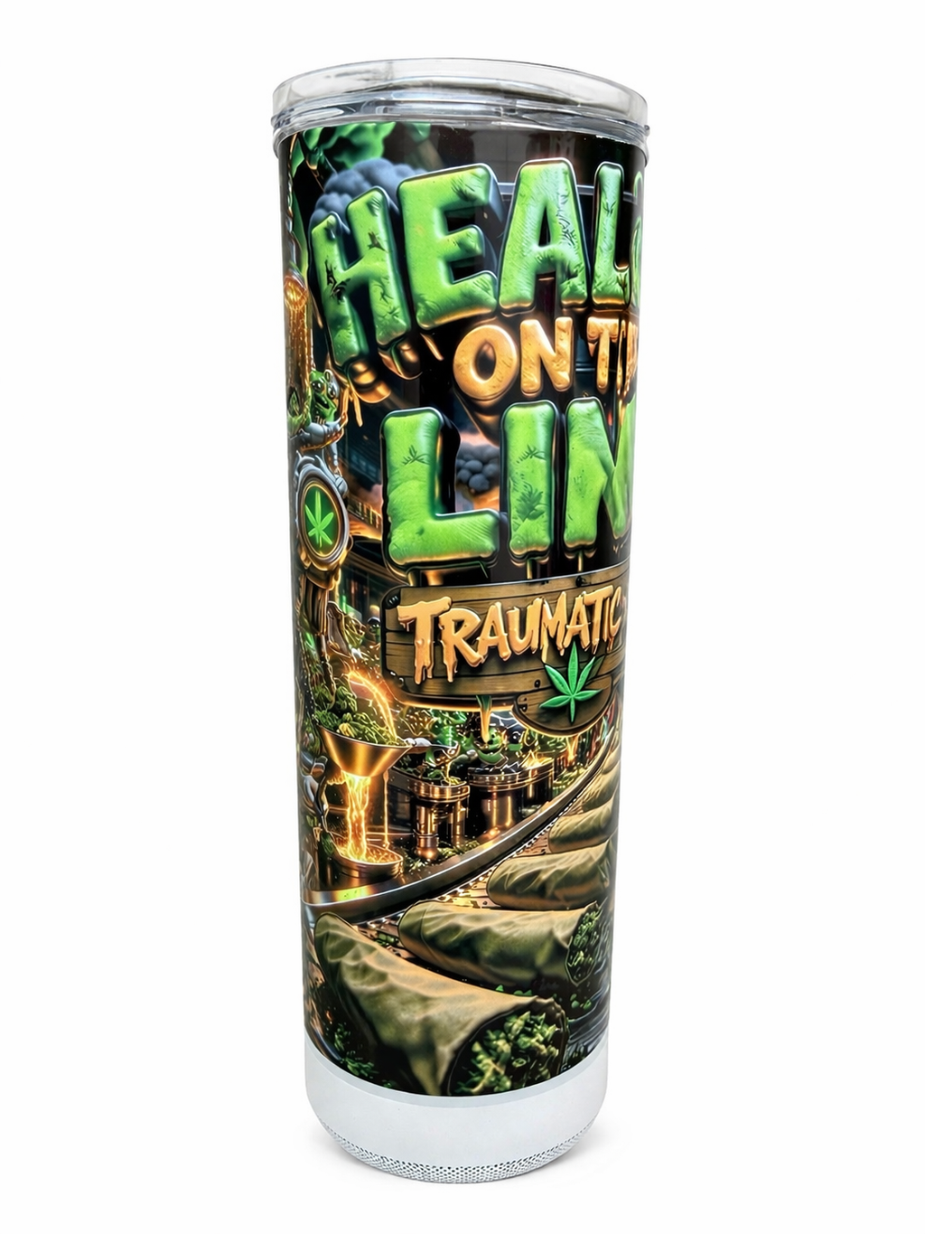 Healing on The Line Bluetooth Tumbler | Traumatic Co™