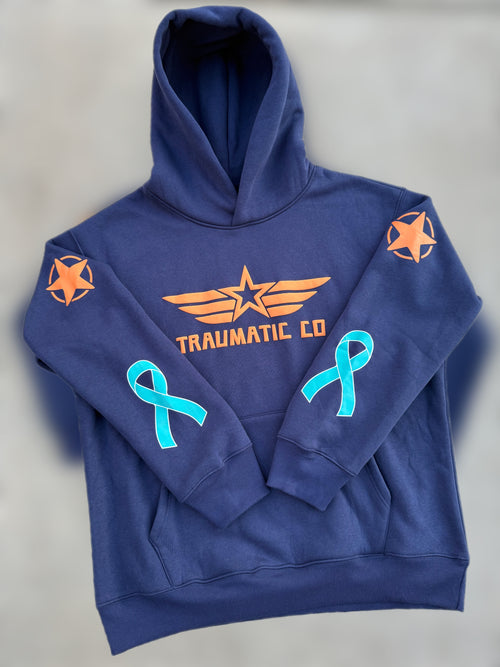 Not All Wounds Are Visible Premium Blue Hoodie