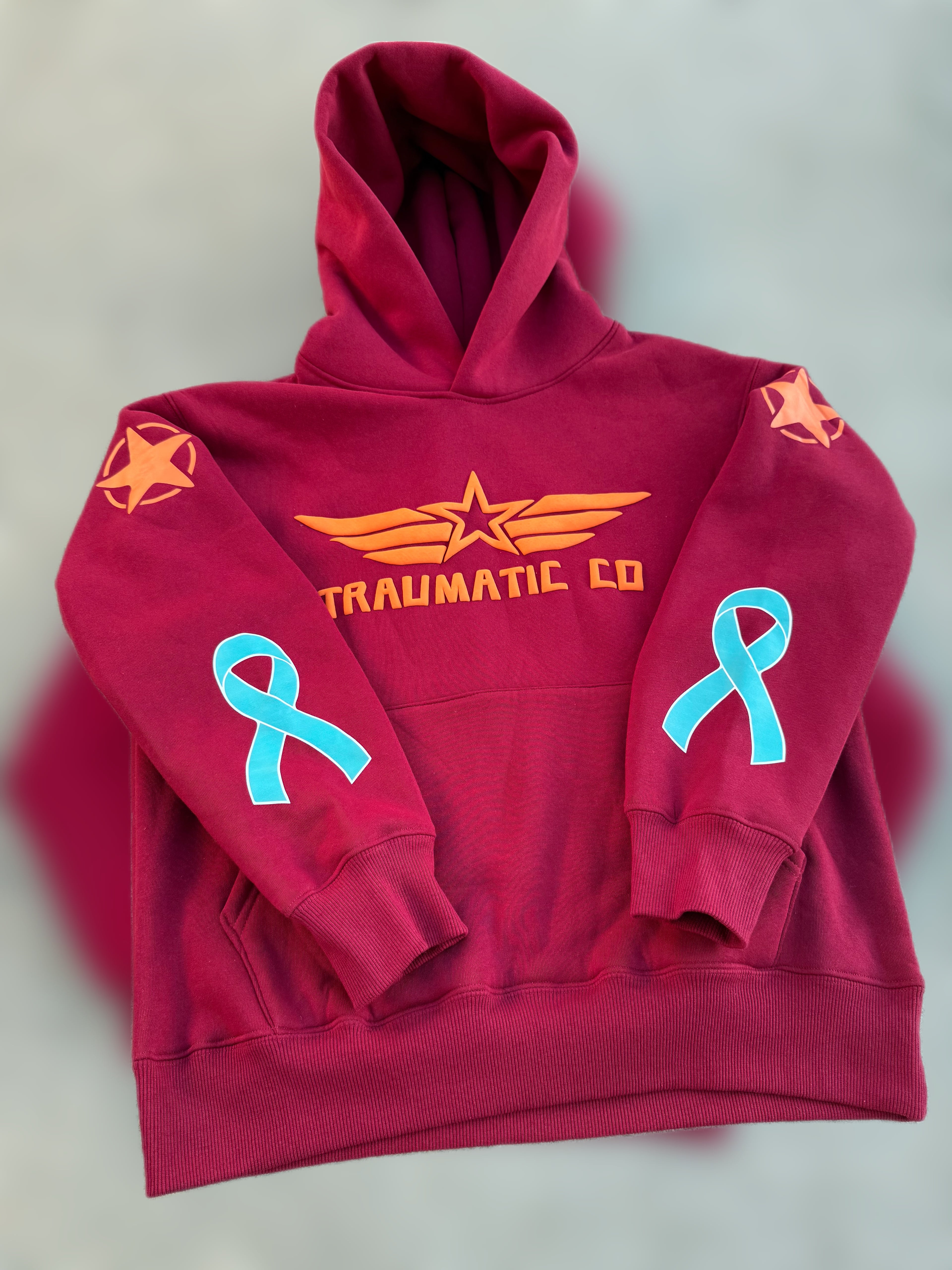 Not All Wounds Are Visible Premium Maroon Hoodie