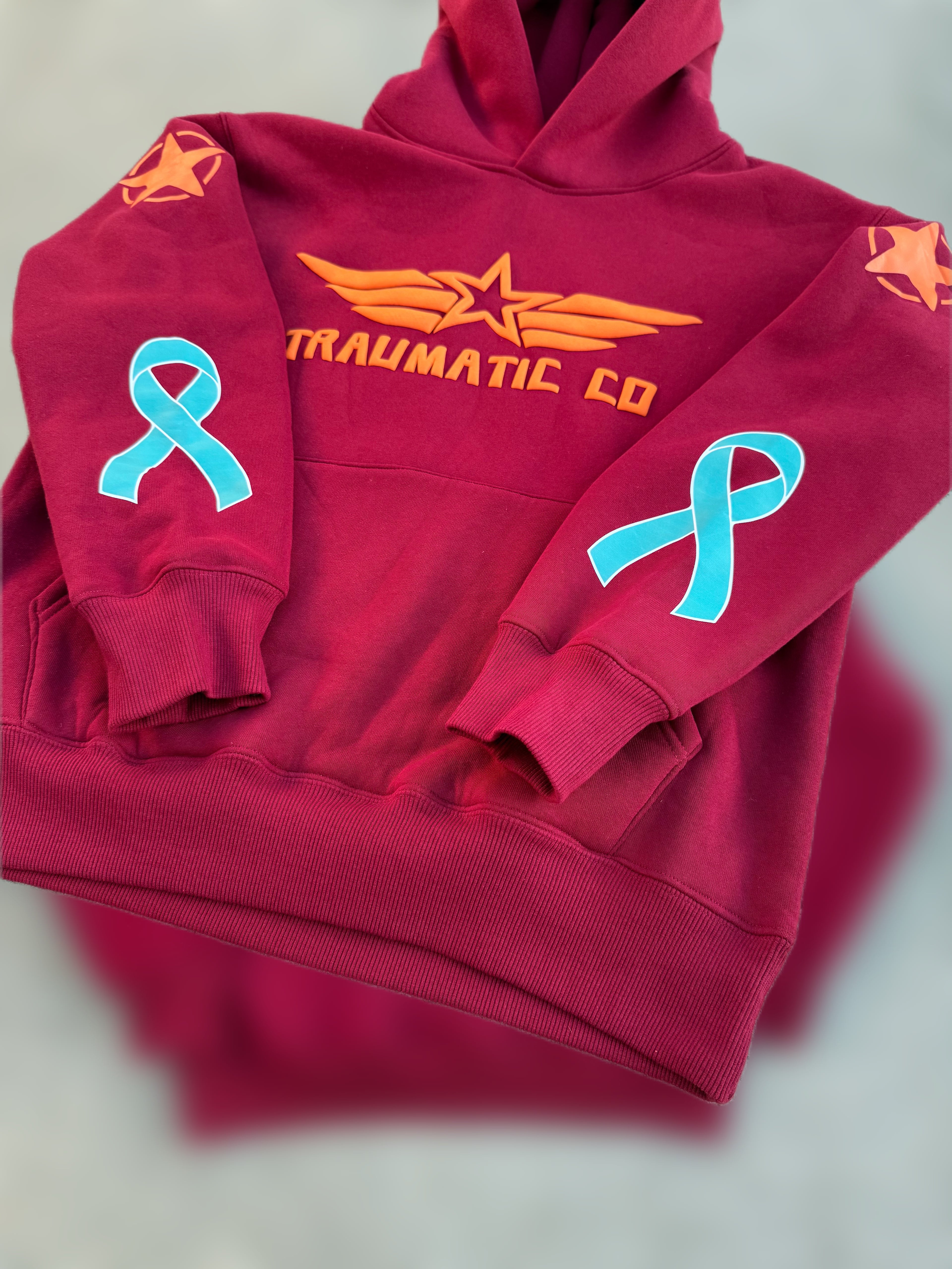Not All Wounds Are Visible Premium Maroon Hoodie