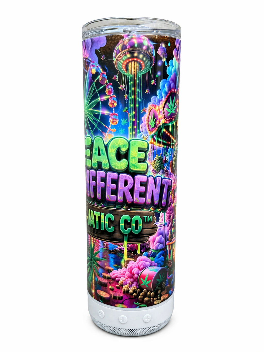 My Peace Rides Different Bluetooth Healing Tumbler | Traumatic Co™