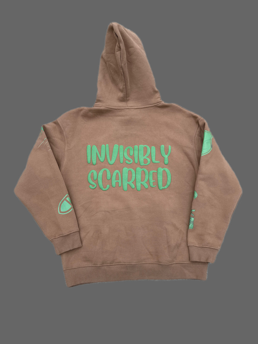Premium Cotton Fleece Hoodie — Invisibly Scarred