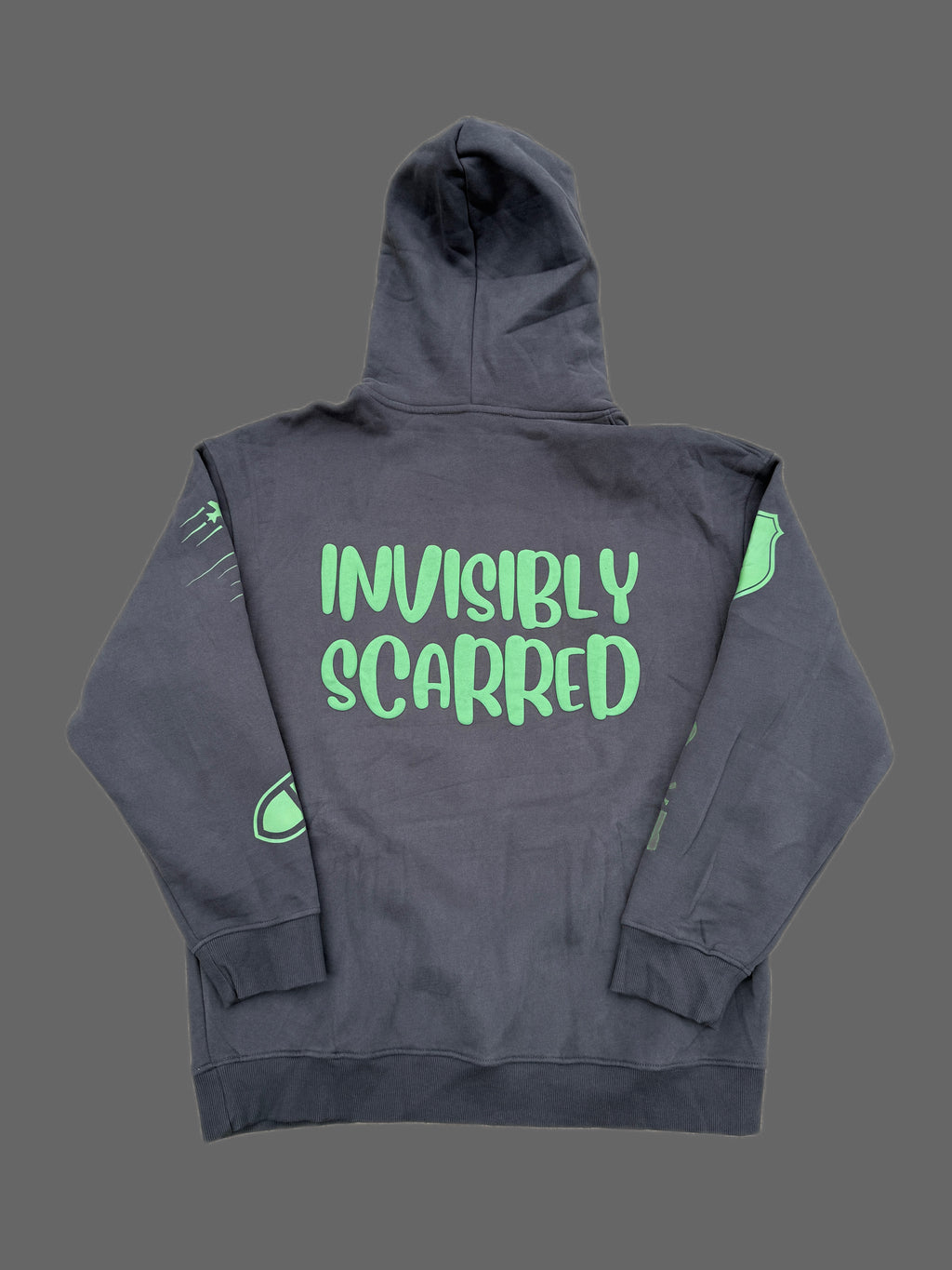 Premium Cotton Fleece Hoodie — Invisibly Scarred