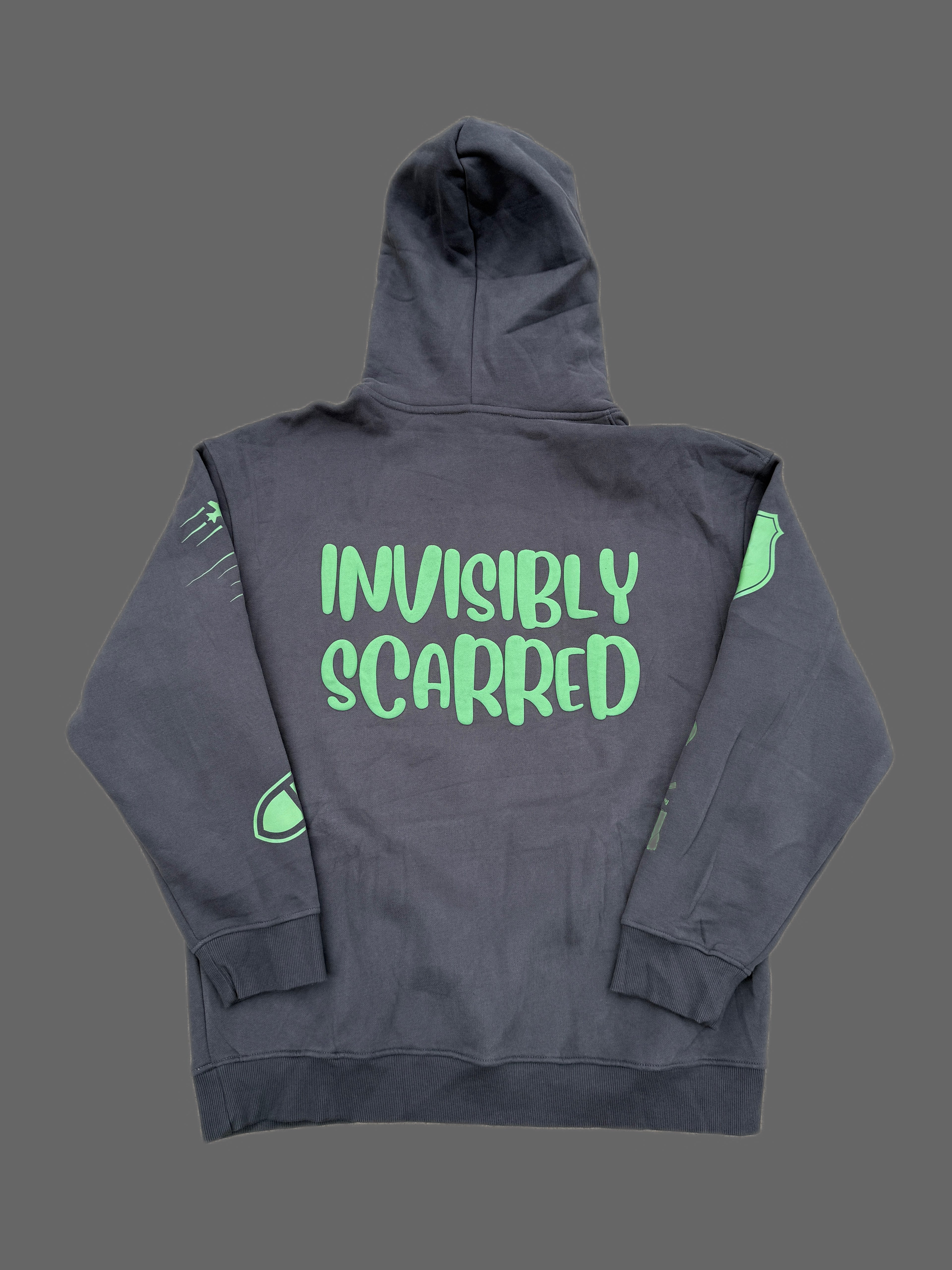 Premium Cotton Fleece Hoodie — Invisibly Scarred