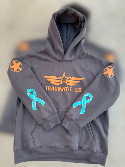 Not All Wounds Are Visible Premium Grey Hoodie