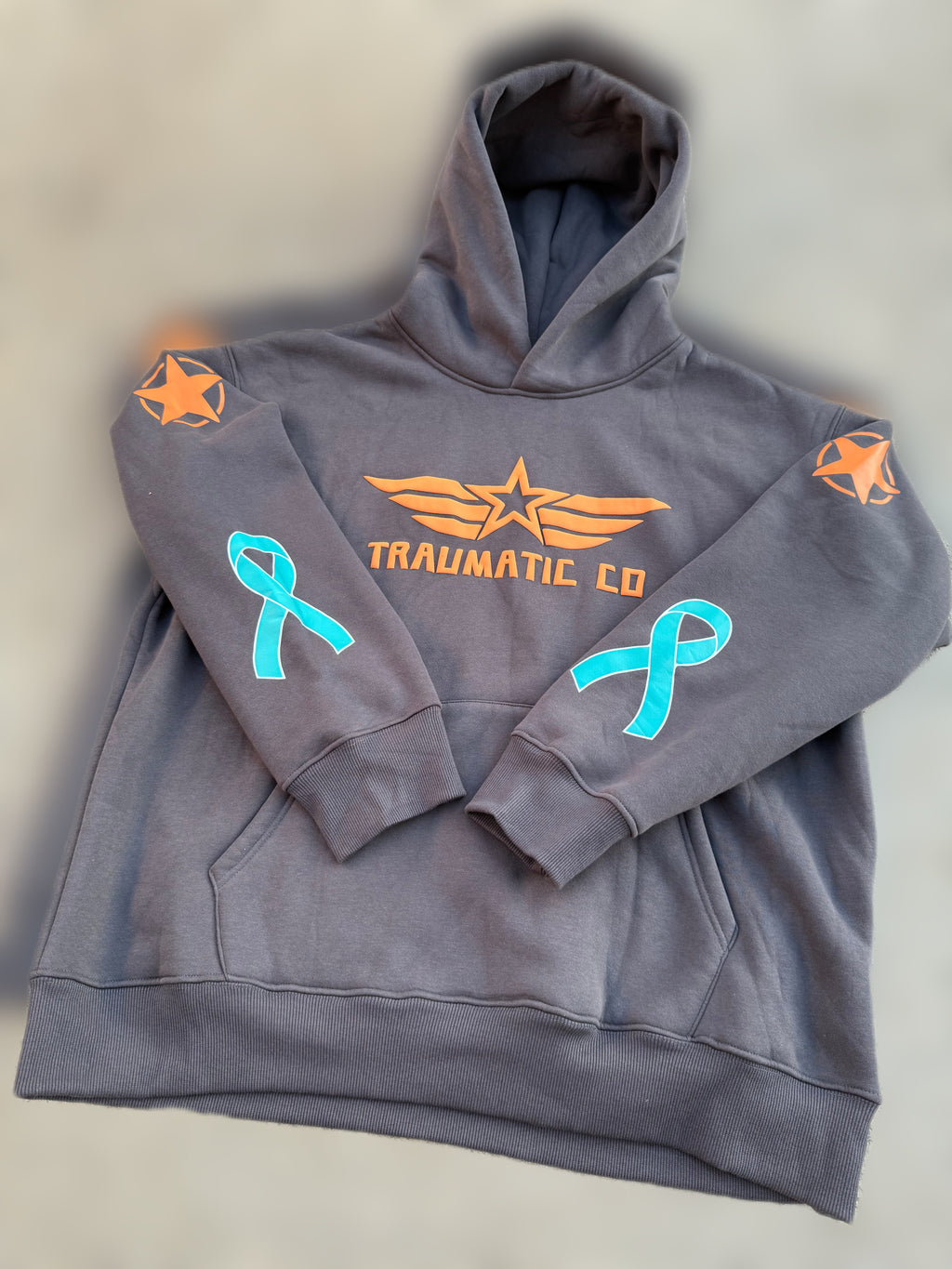 Not All Wounds Are Visible Premium Grey Hoodie