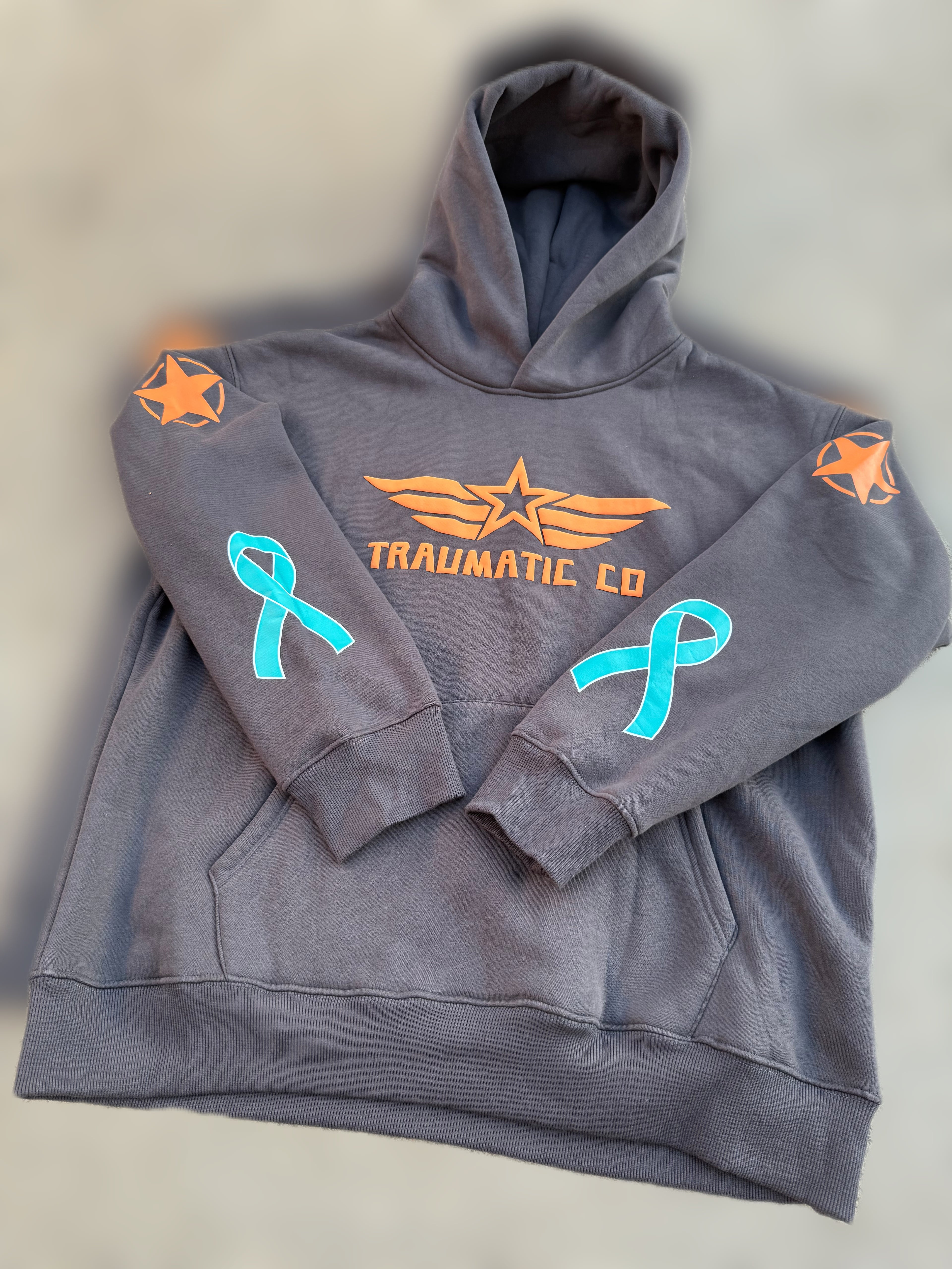 Not All Wounds Are Visible Premium Grey Hoodie