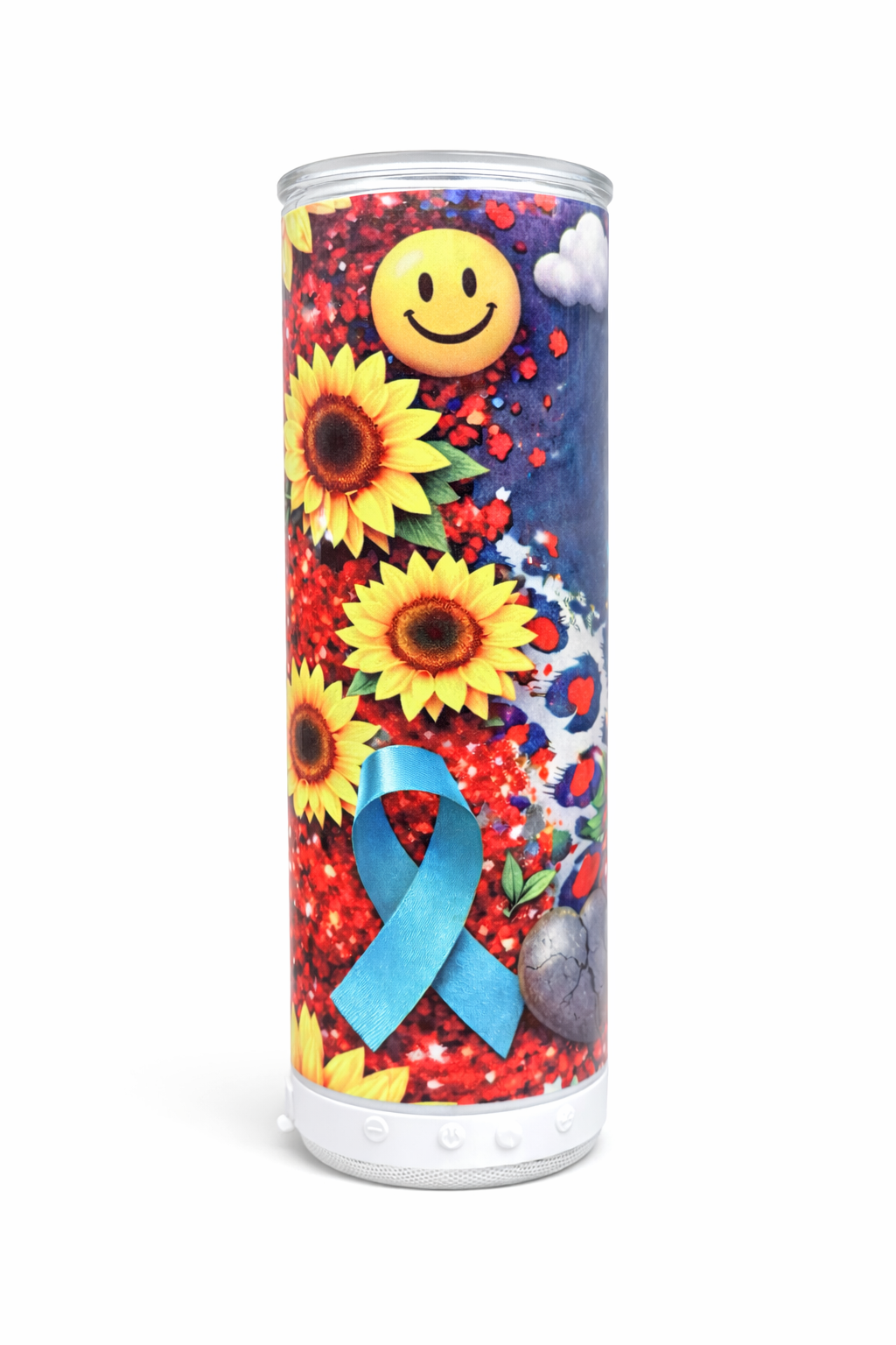 Some Scars Still Flower Bluetooth Healing Tumbler | Traumatic Co™