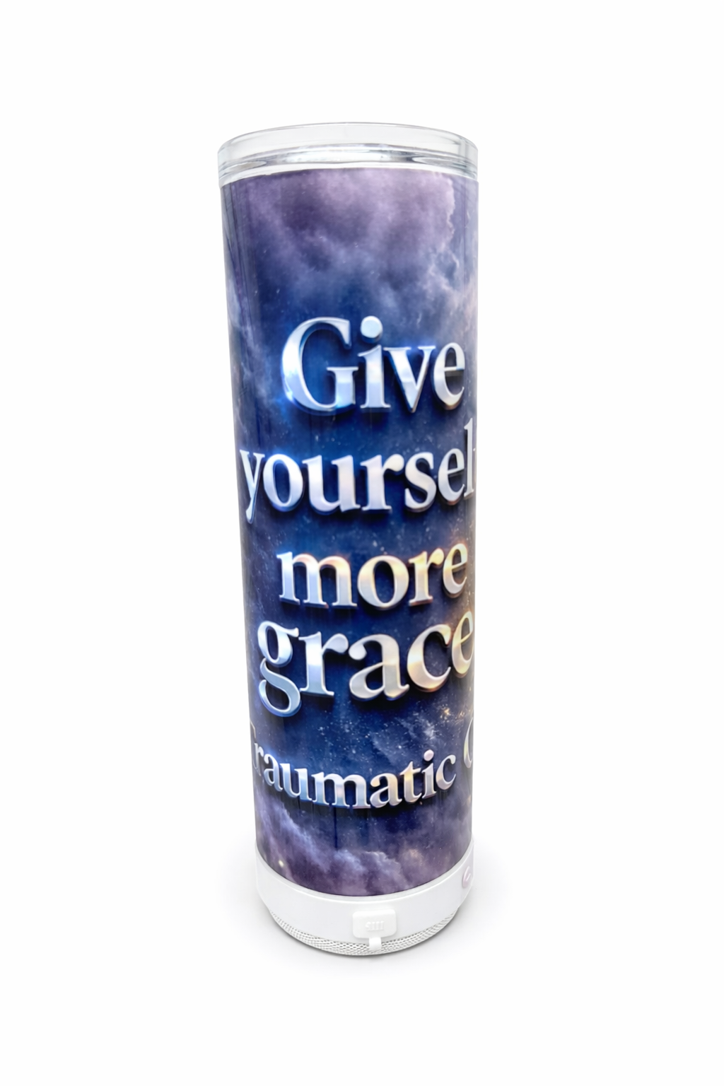 Give Yourself More Grace Bluetooth Healing Tumbler | Traumatic Co™