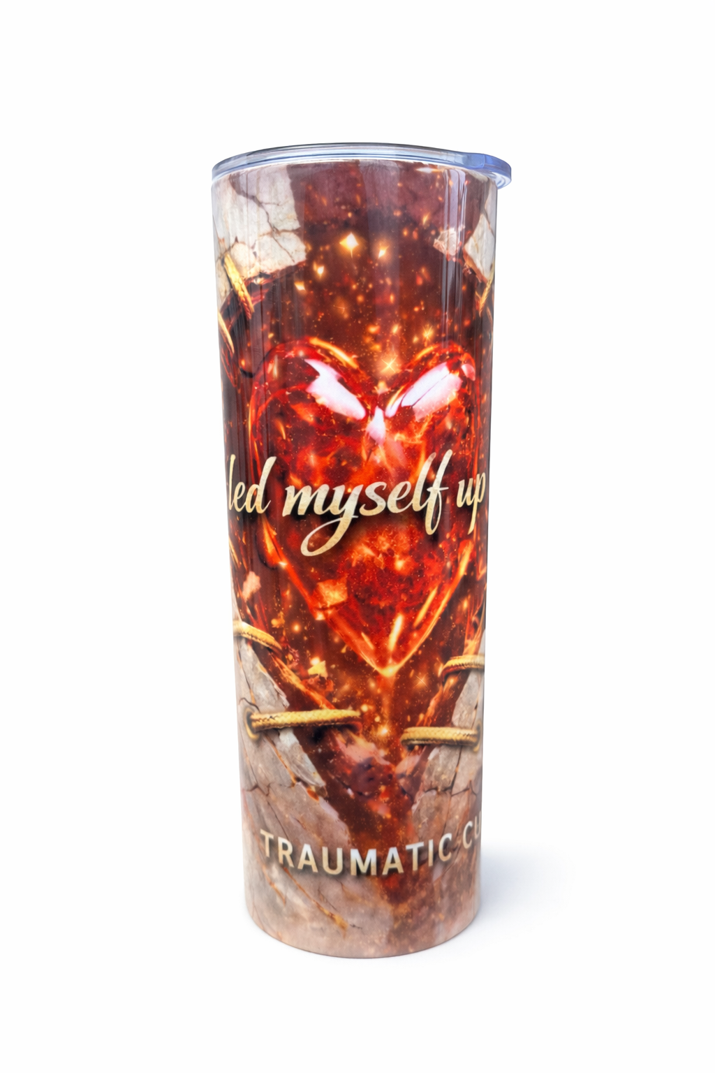 I Stitched Myself Up in Silence / Traumatic Co™ Healing Tumbler