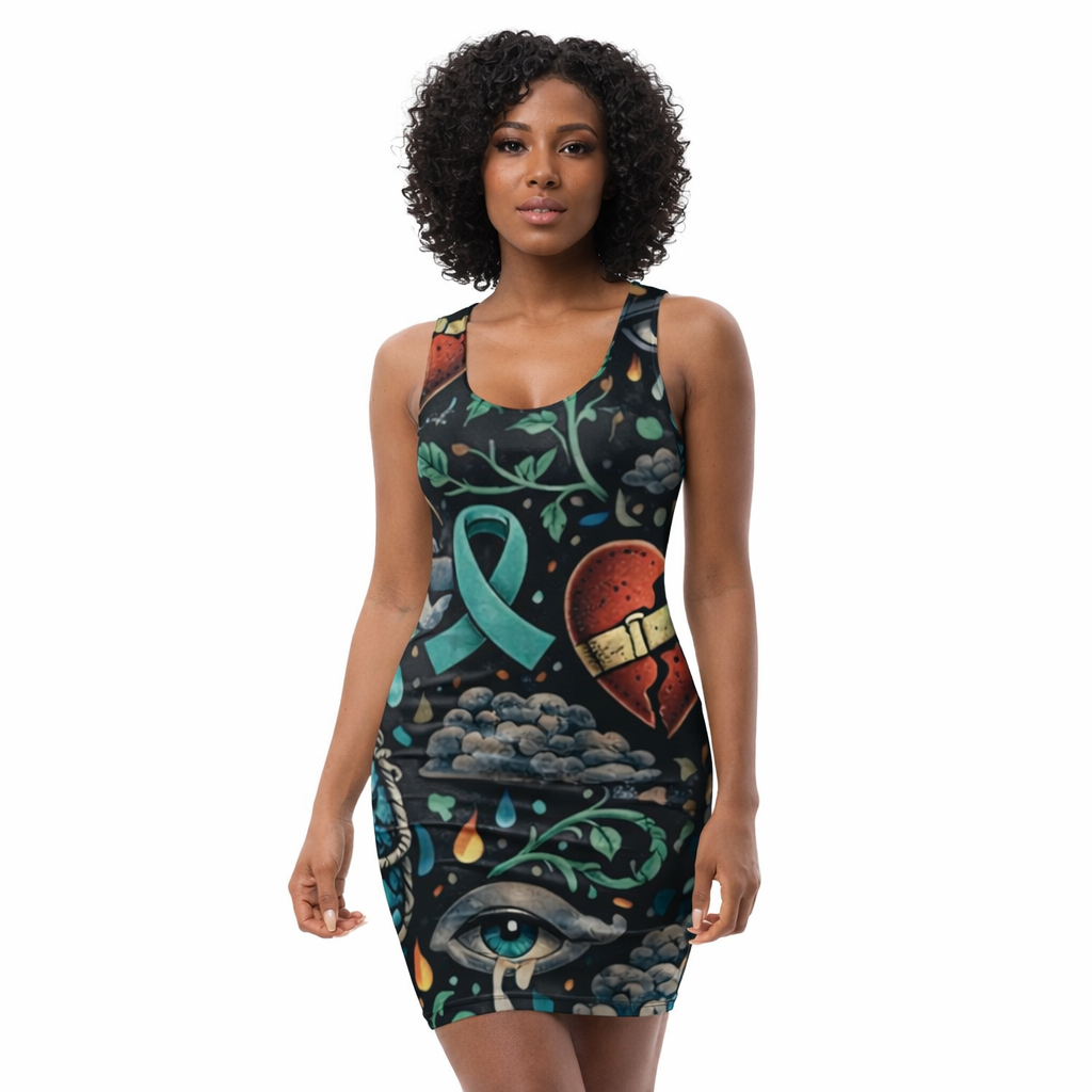 Traumatic Co™ | Broken but Breathing | Bodycon Dress