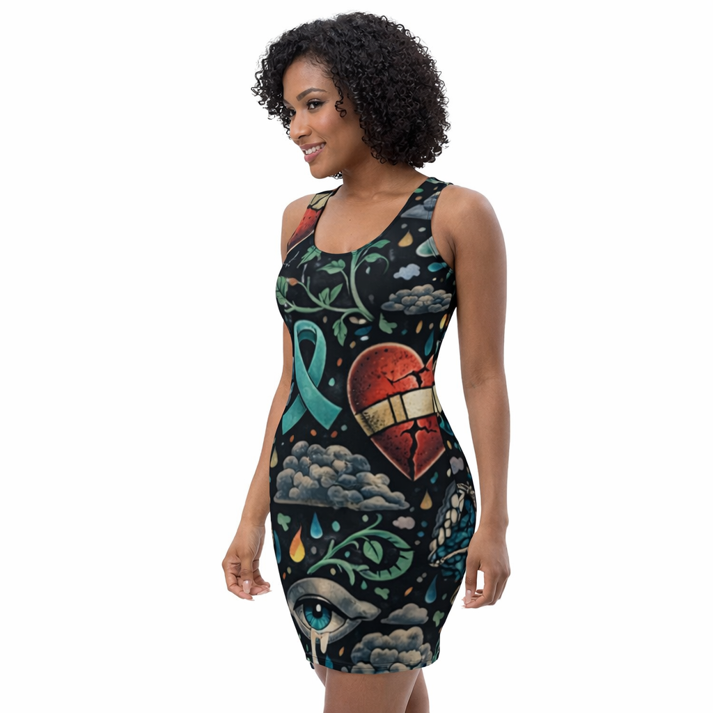 Traumatic Co™ | Broken but Breathing | Bodycon Dress